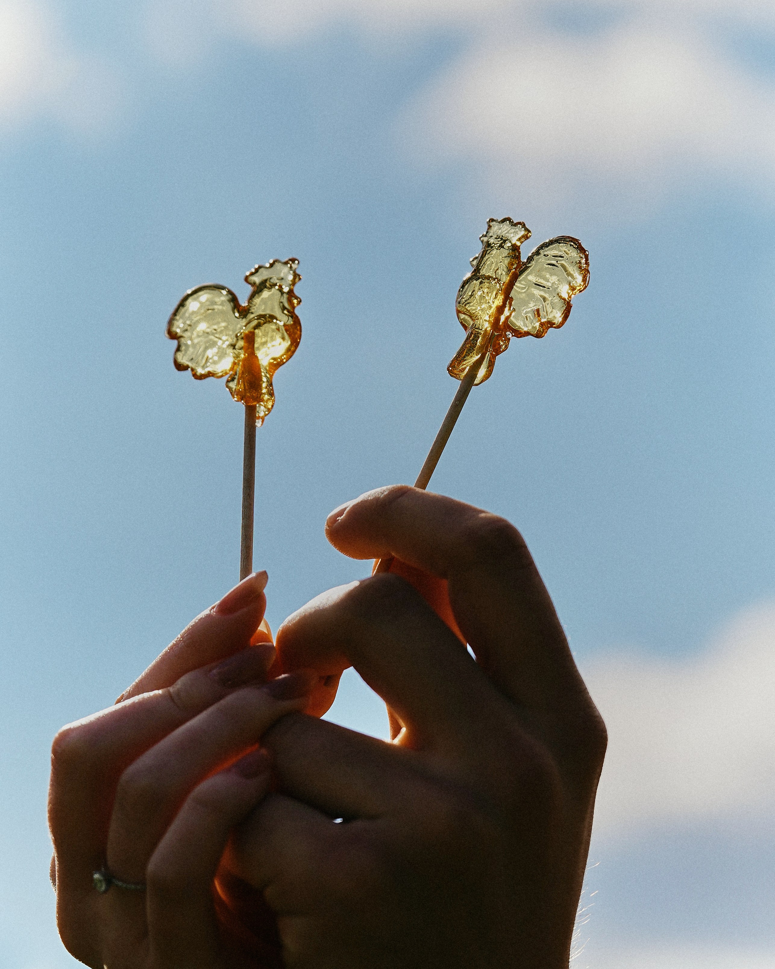 Леденцы петушки на свадьбу в стиле рустик