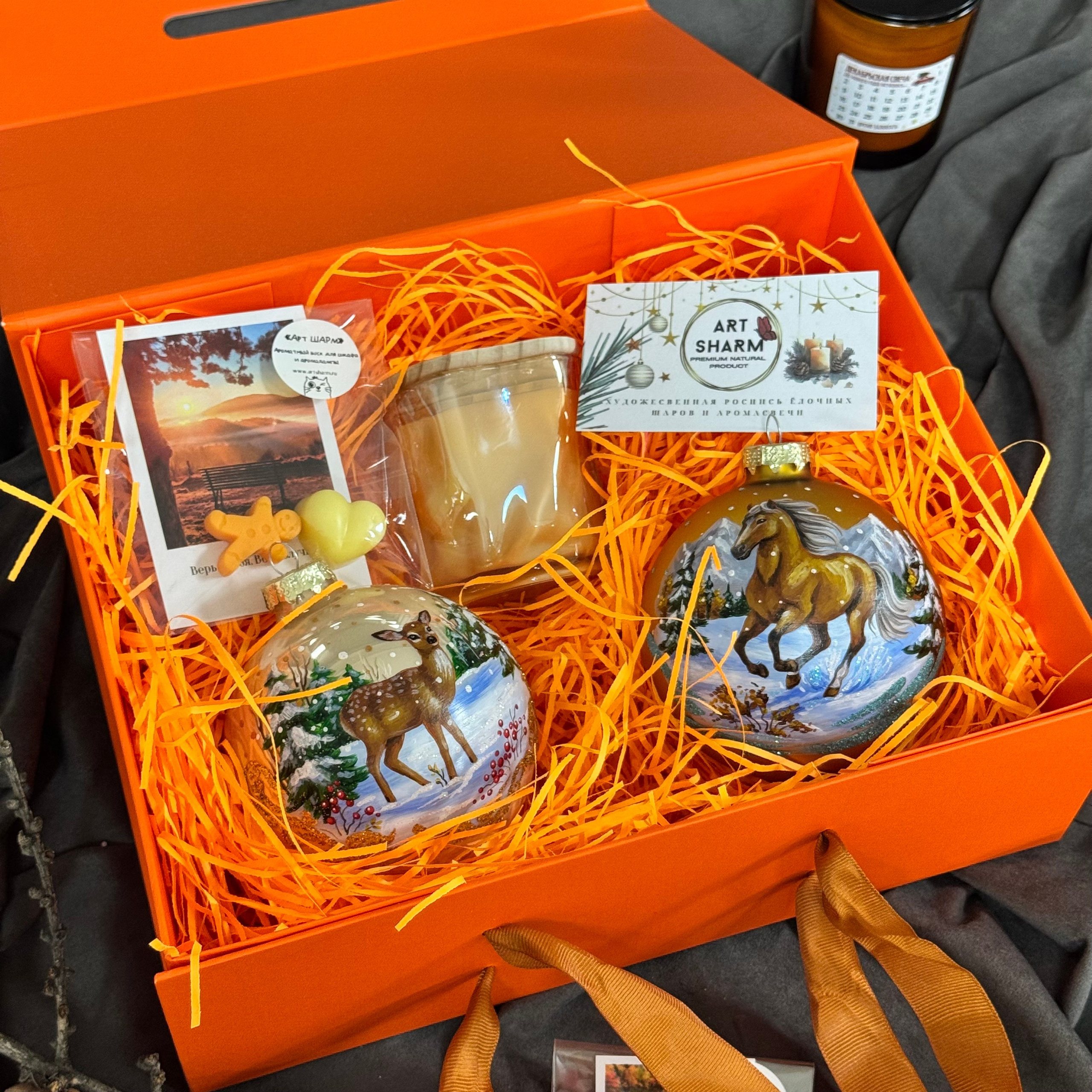 Аромасвечи и наборы. Художественная ручная роспись елочных шаров, корпоративные подарки и восковые аромасвечи