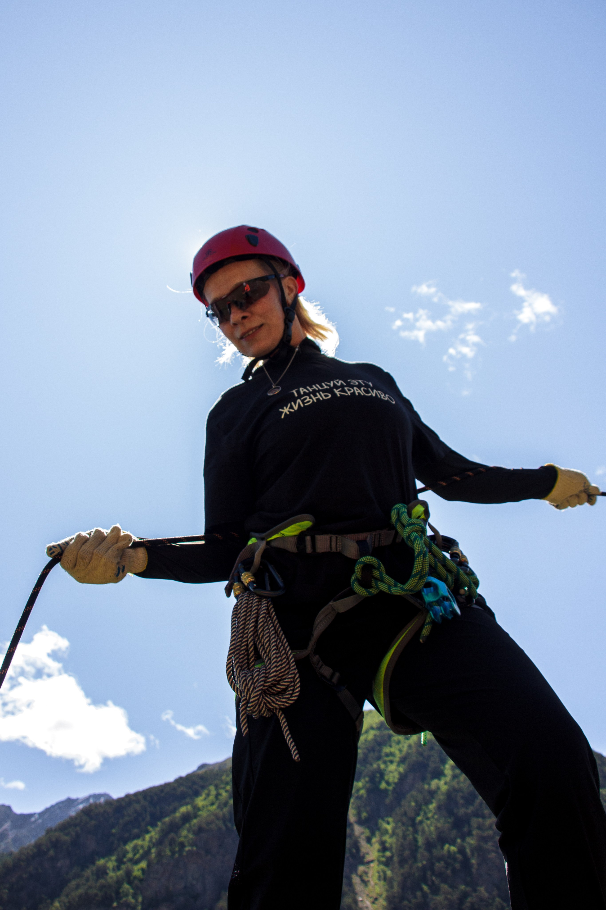 Тренировка на скалах в альплагере (Пример съемки). Фотограф Котий Даниил