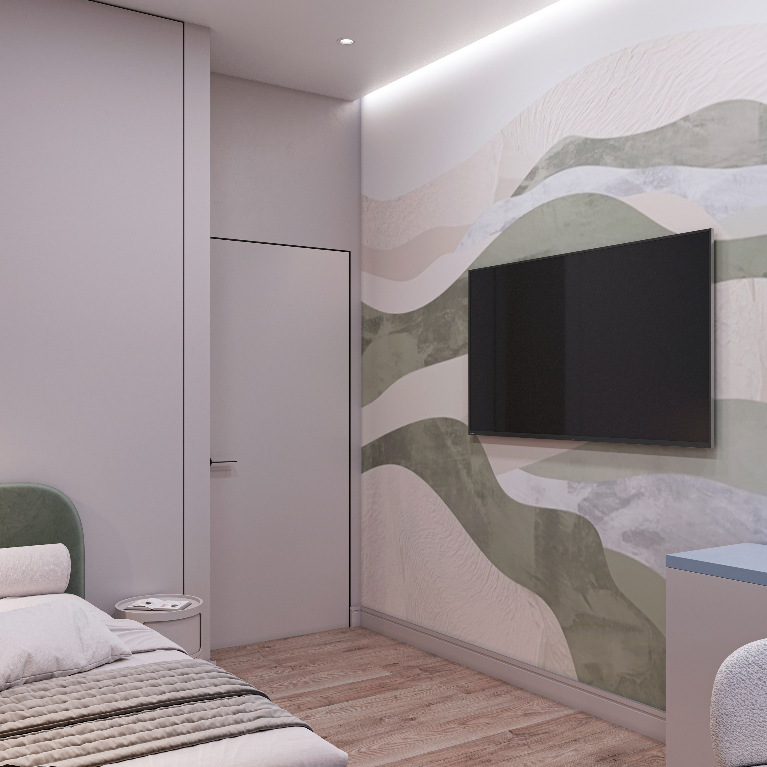 Swifts' quarter. 3D visualization of exteriors and interiors