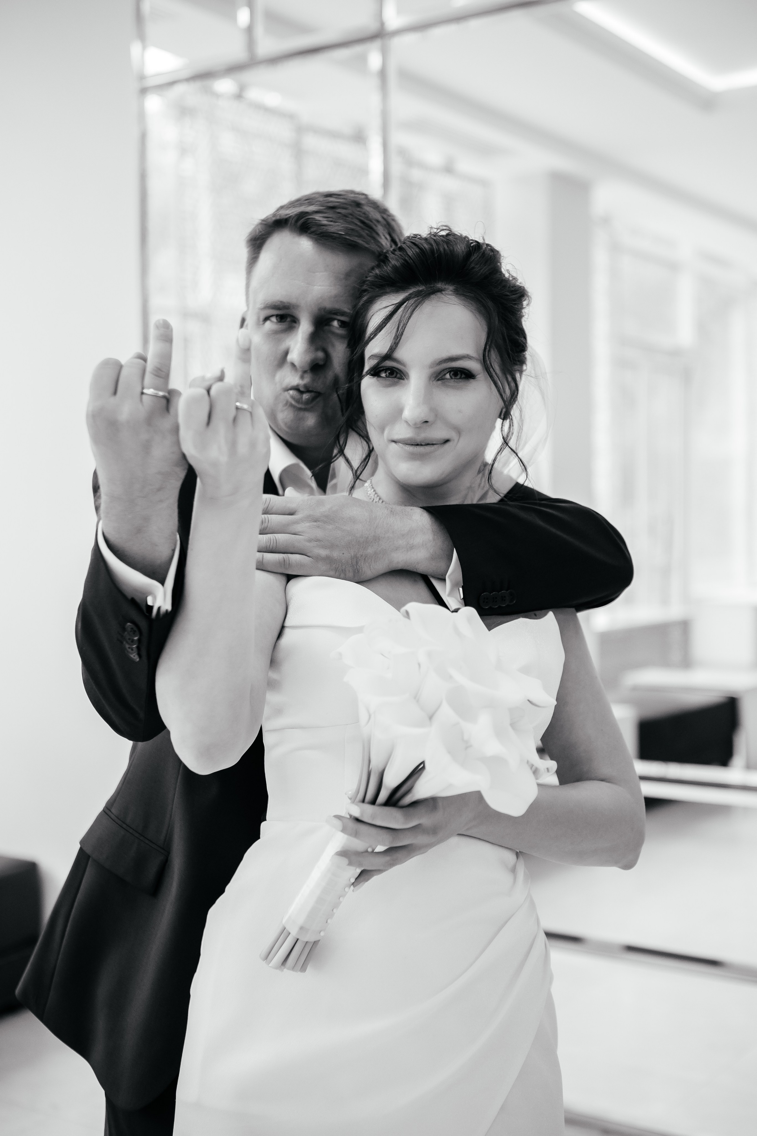 Свадебная фотосессия во Дворце бракосочетания № 4. Свадебный фотограф в Москве