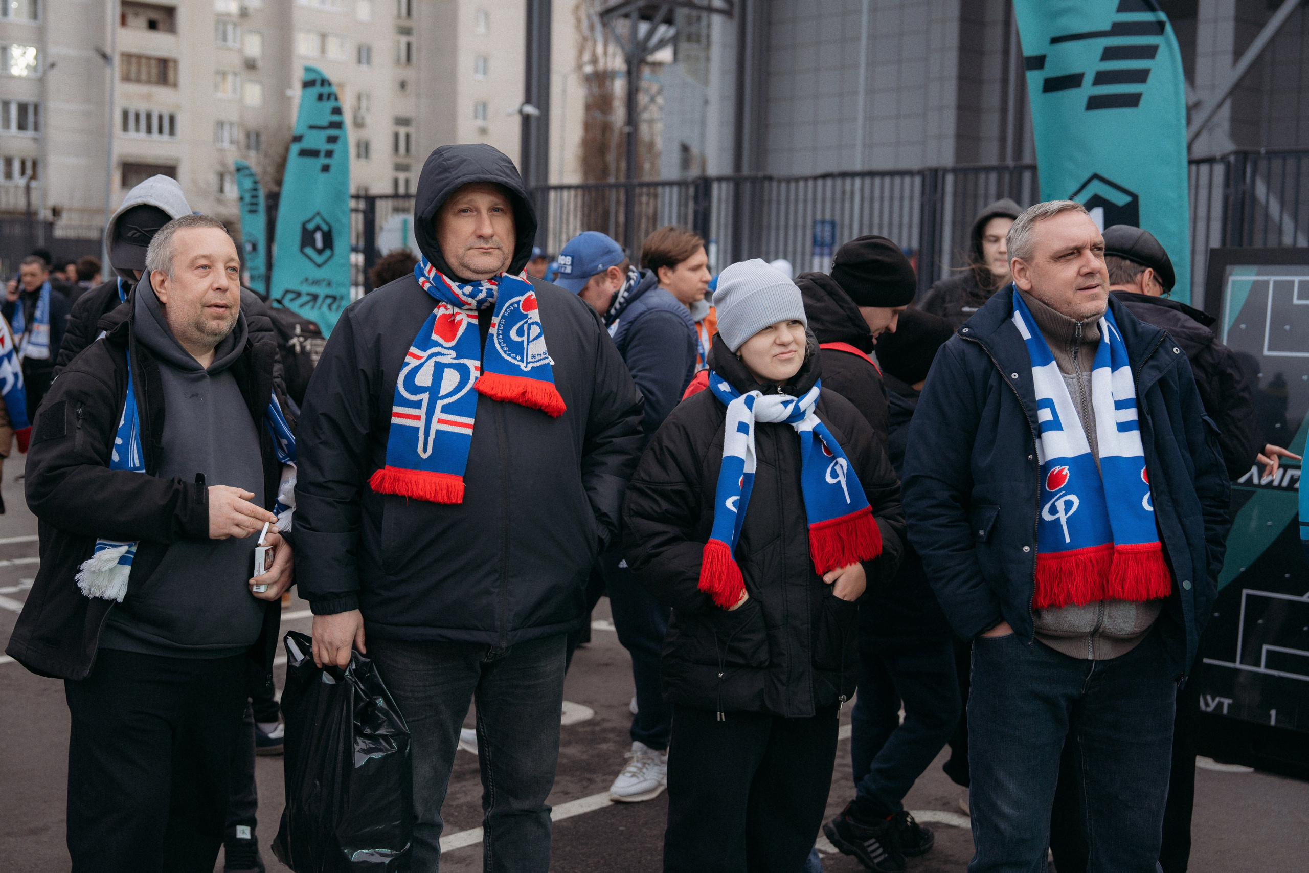 Воронежский болельщики команды Факел.