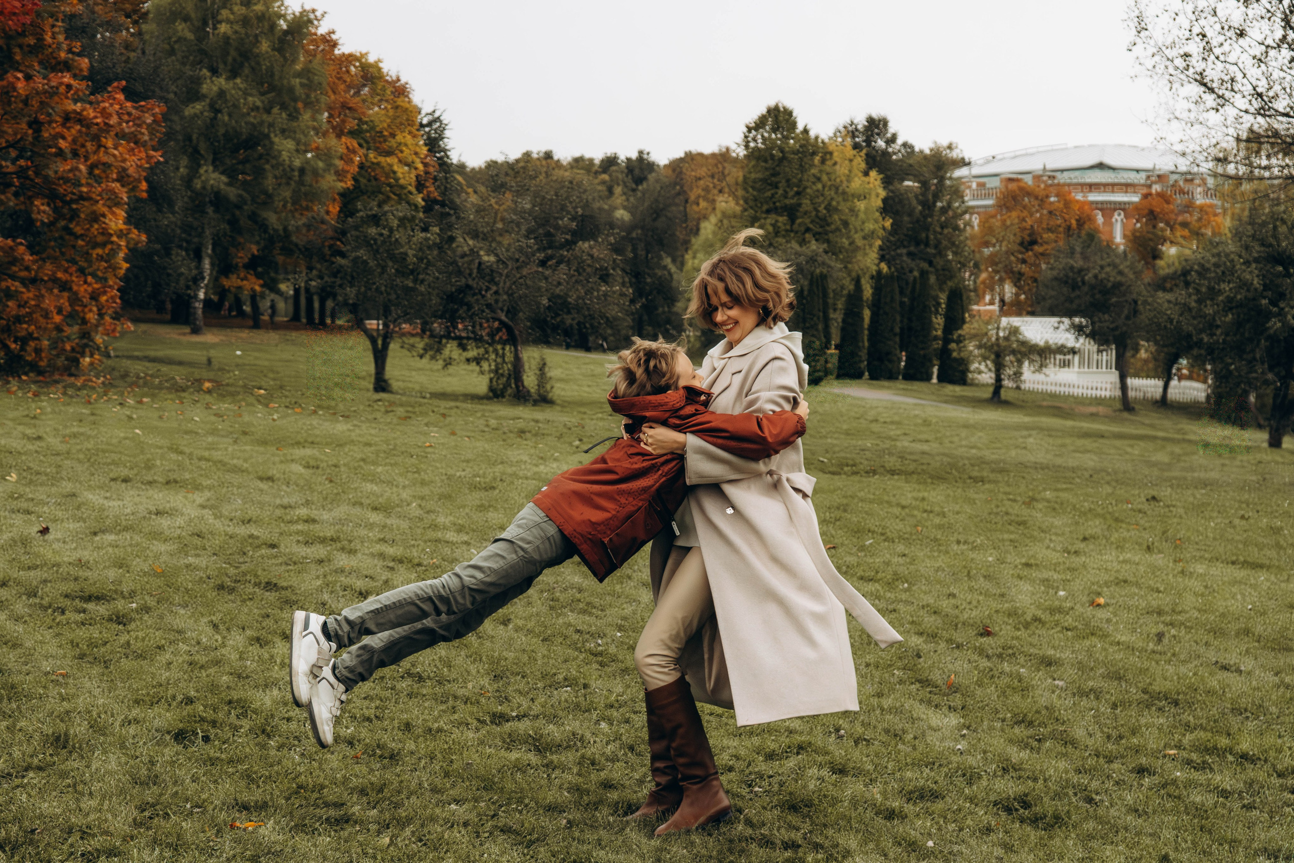 Осенняя семейная съемка в парке Царицыно. Фотограф Москва Валерия Веденина