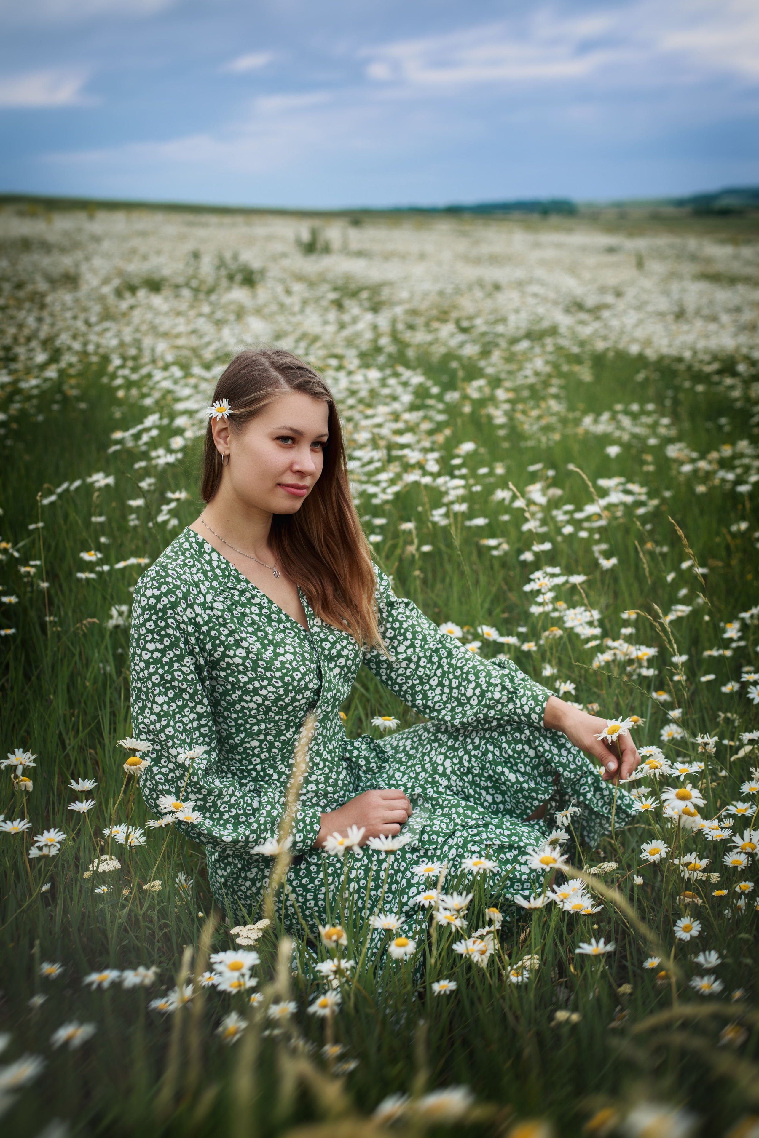 Ромашковое поле — Елизавета. Фотограф Ставрополь Пятигорск Елизавета Дарина