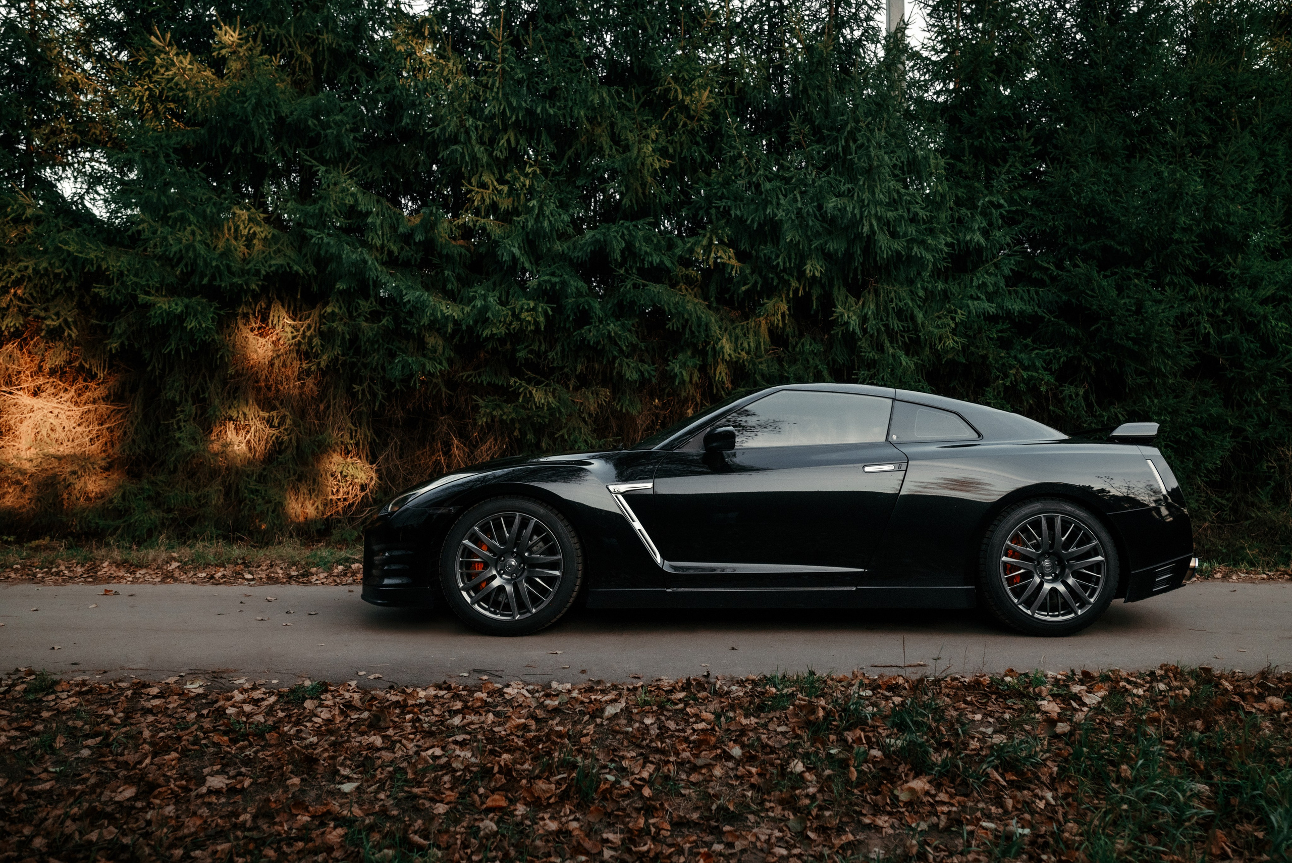Nissan GT-R35 autumn vibe. DeLorein