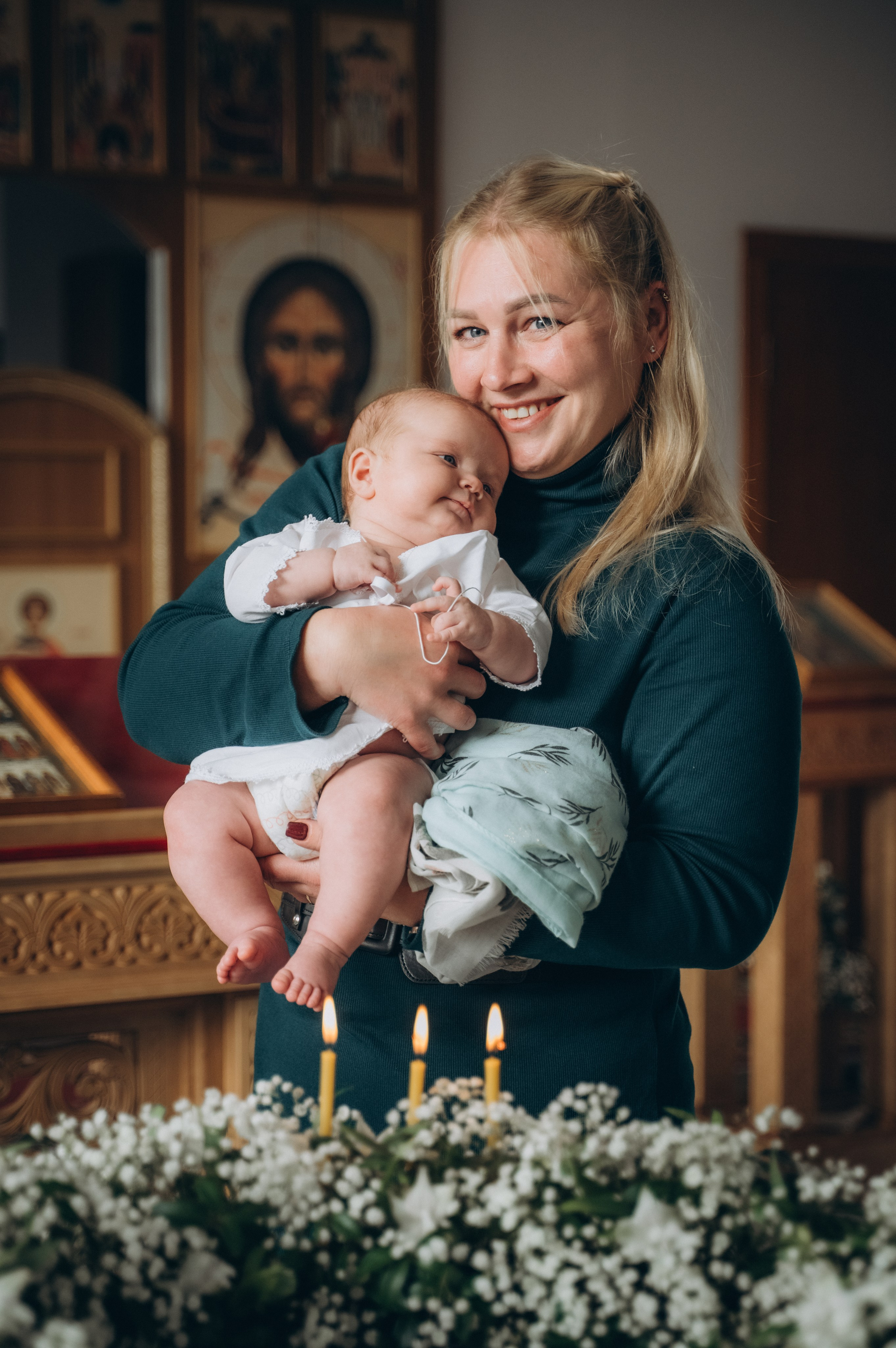 Крещение Ромы (Приход храма святой Равноапостольной княгини Ольги). Семейный фотограф в Минске Дарья Дреко