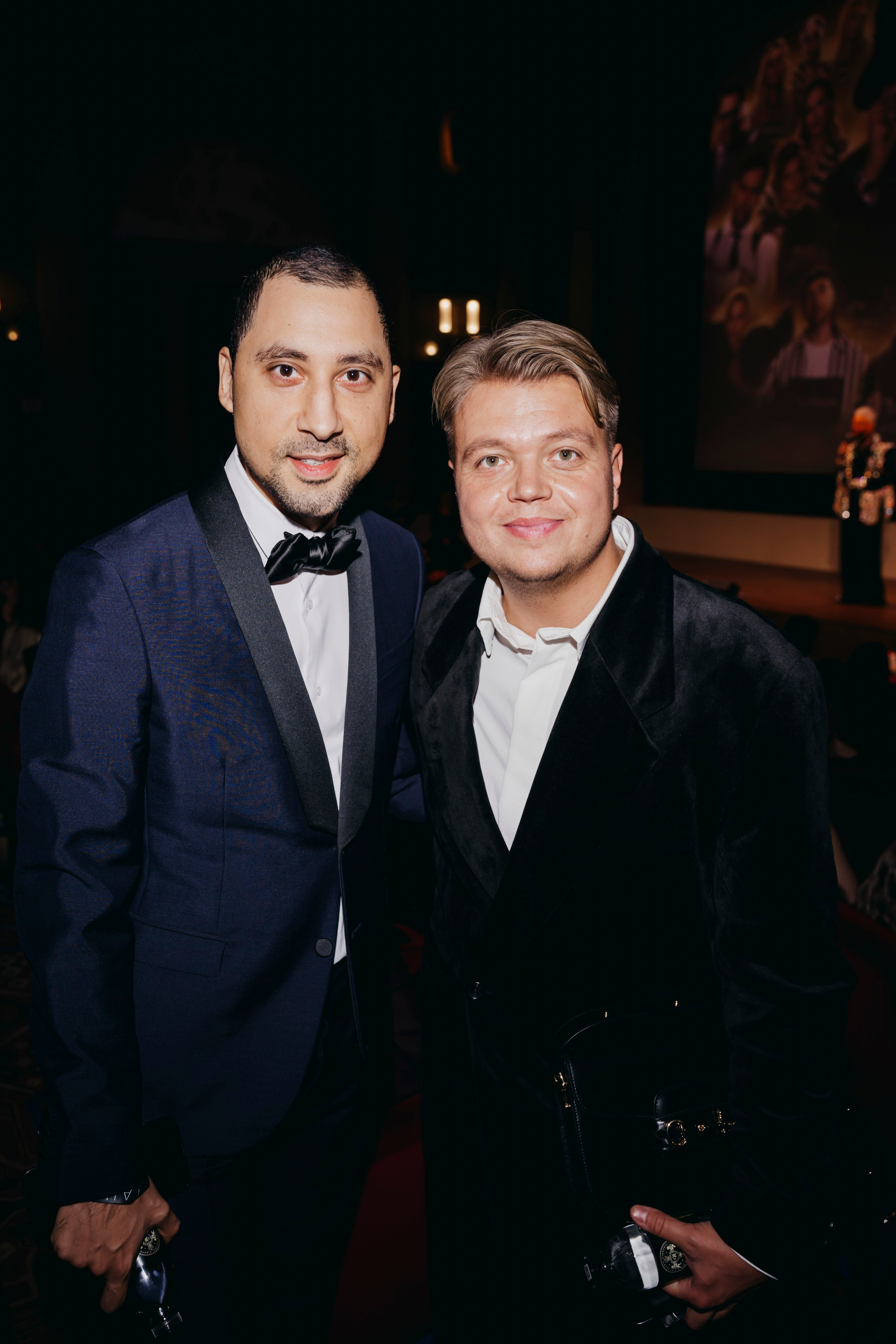 Антон Богославский и Никита Мартынов на Премьере клипа «Черная пантера» Филиппа Киркорова в кинотеатре «Художественный» в Москве