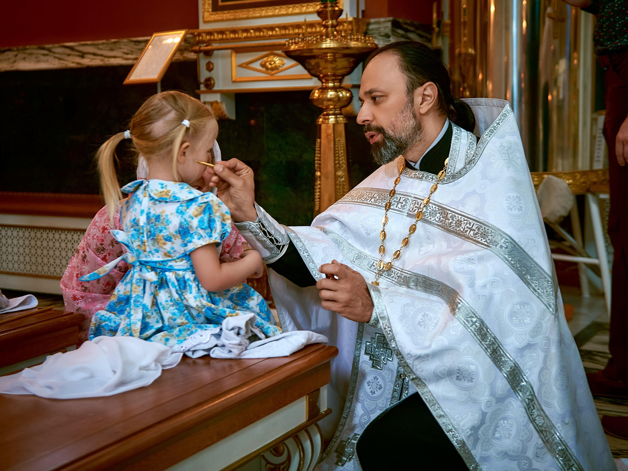 Крещение Кристины | Храм «Спас на Каменке». Свадебный фотограф в Санкт-Петербурге Славин Денис