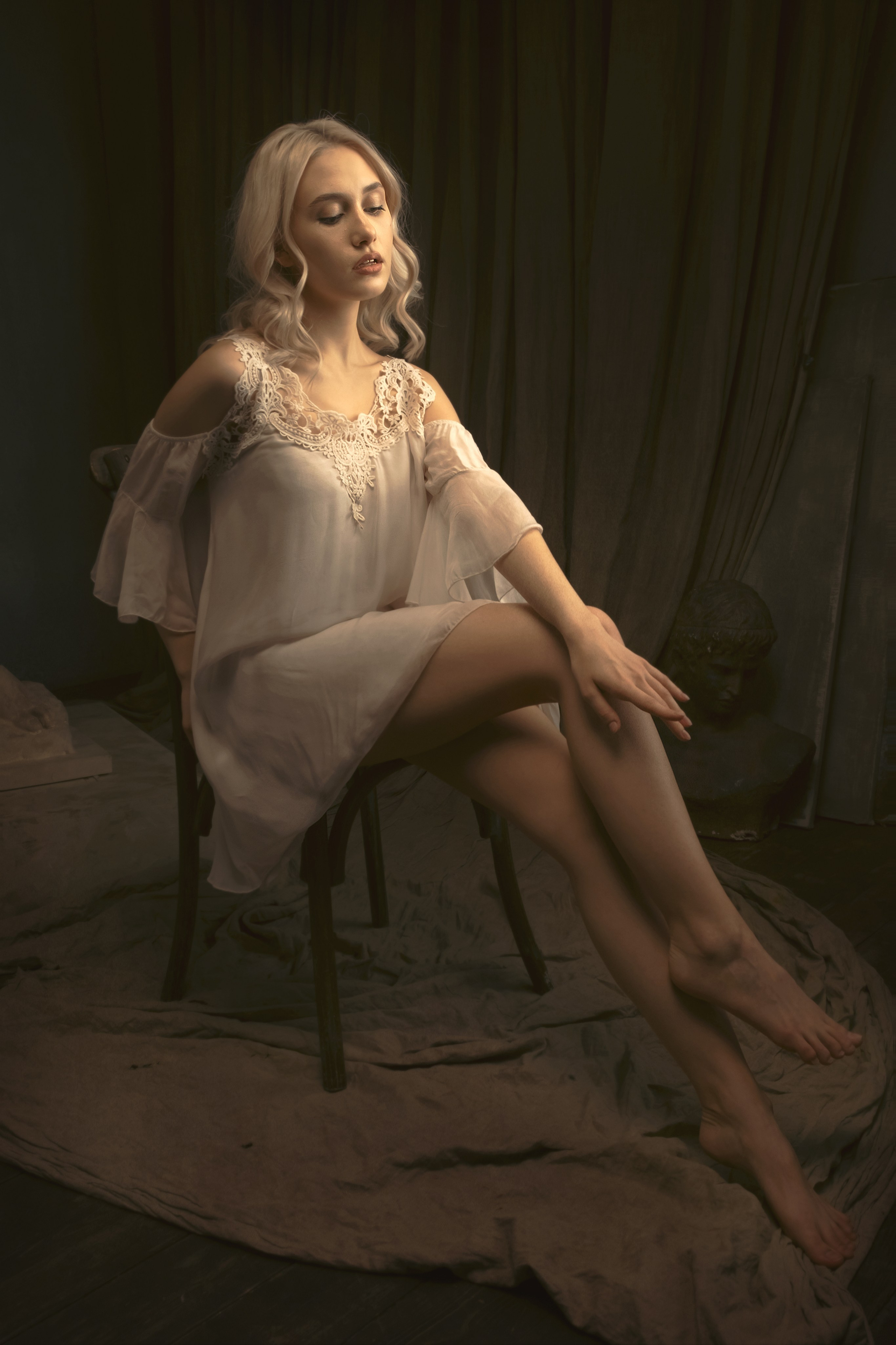 #05 female studio portrait. Professional photoartist in St. Petersburg (wedding, reportage, portrait, model book, love story) Alexander Shvedov