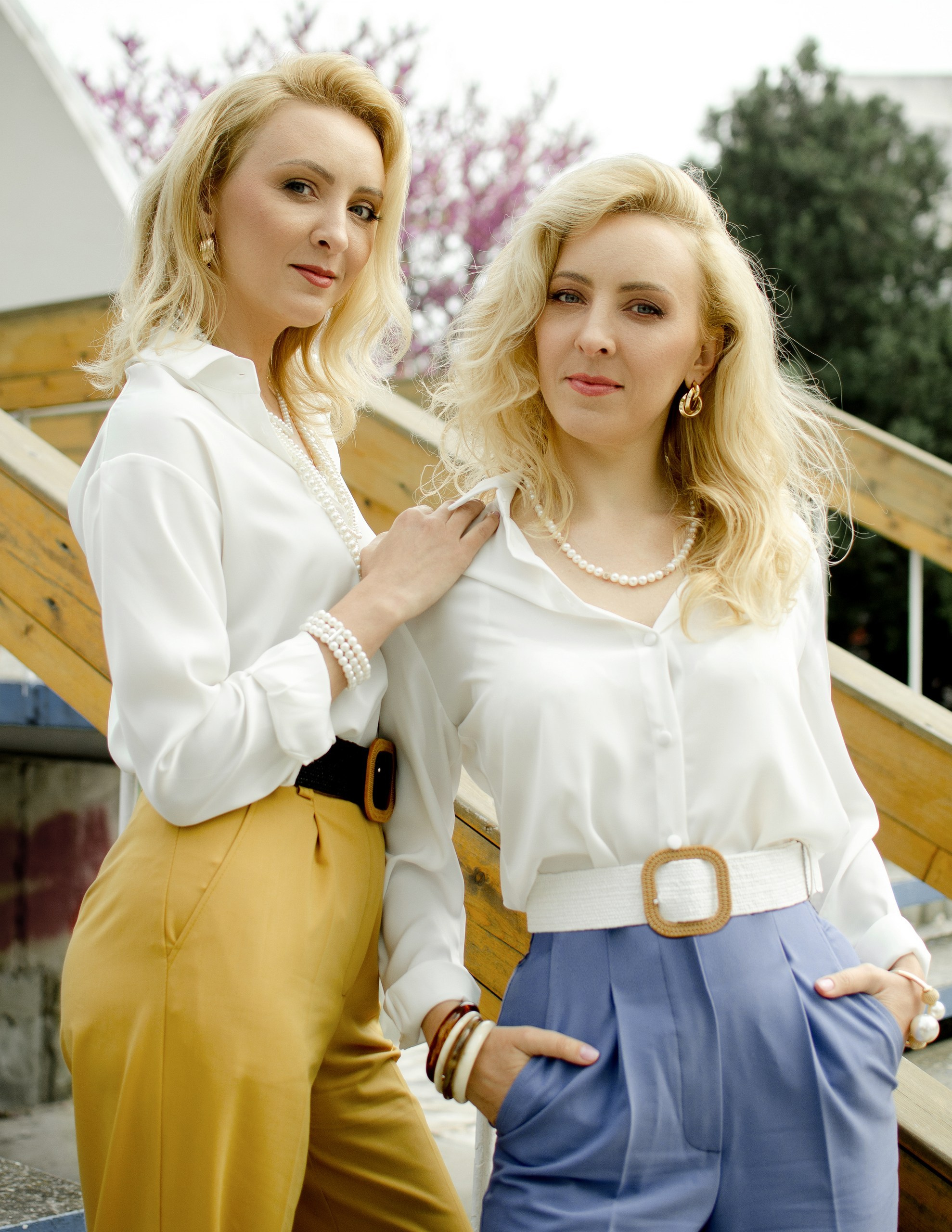 Стильная фотосессия сестер результат