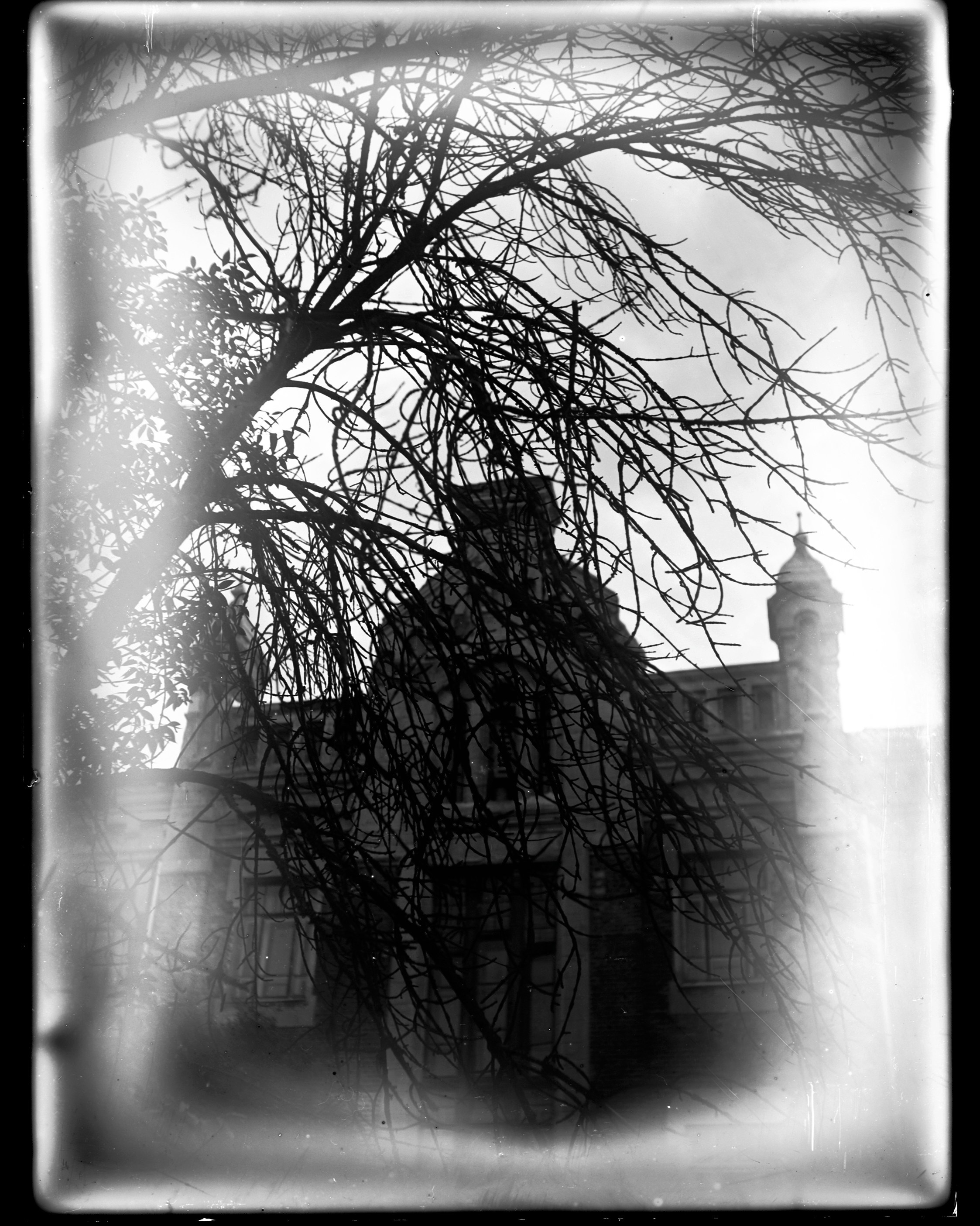 Glass plates. Darkroom aesthetics