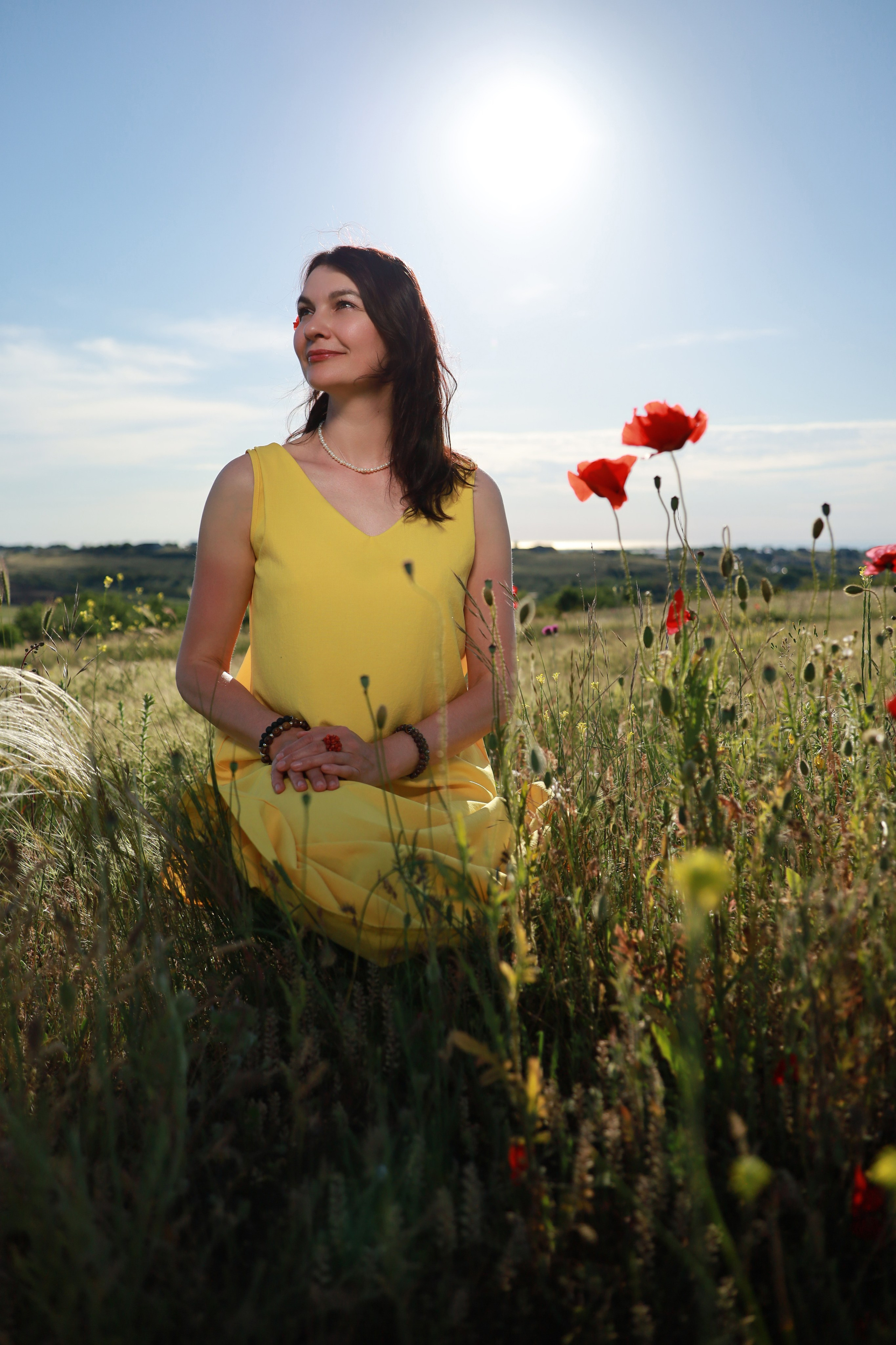 Фотосессия выездная. Ромашки, маки, природа. Фотограф в Крыму Татьяна Барицкая ЕНОТИКА