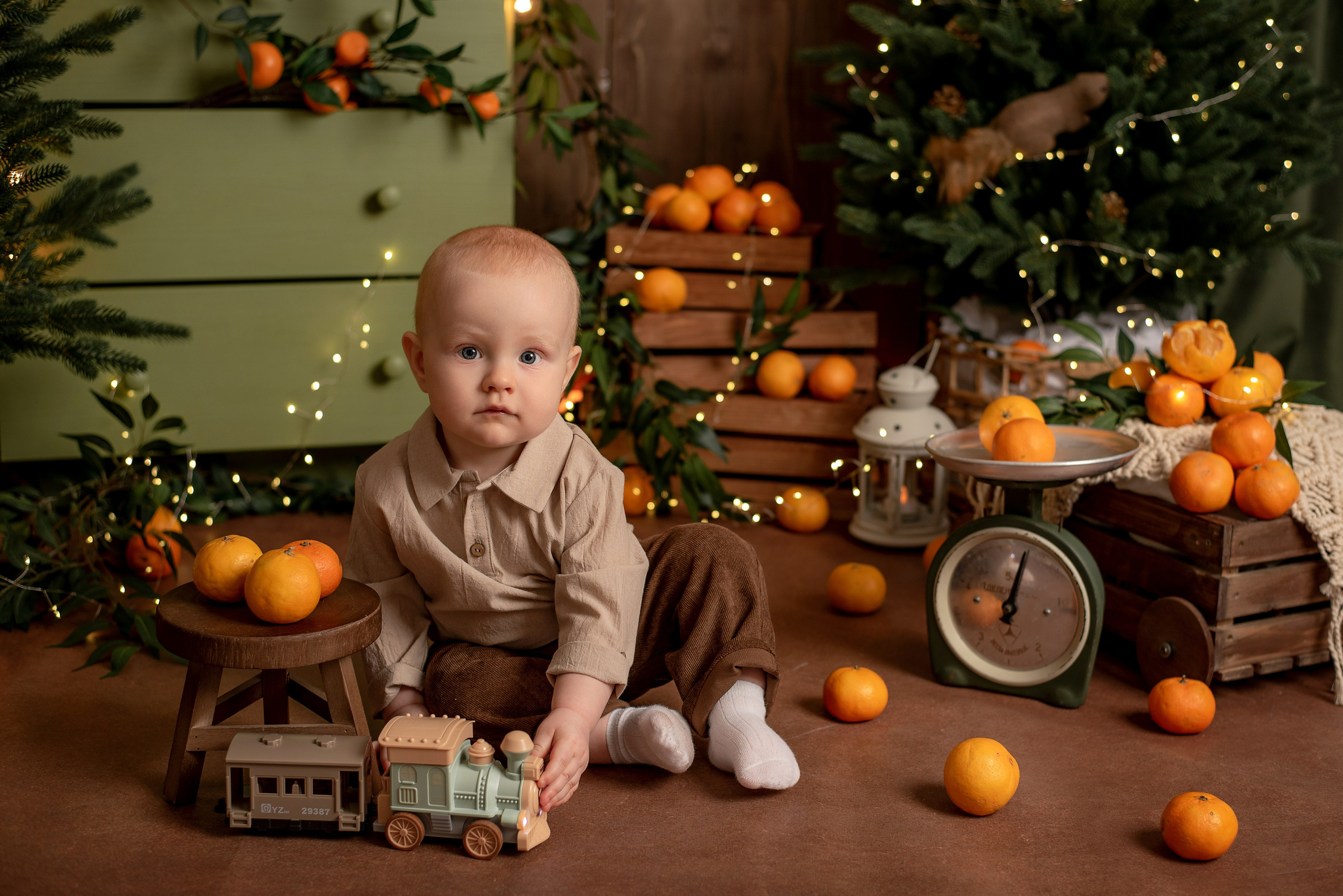 Лёвушка — мандаринки 2025-2026. Семейный и детский фотограф Наталья Горда