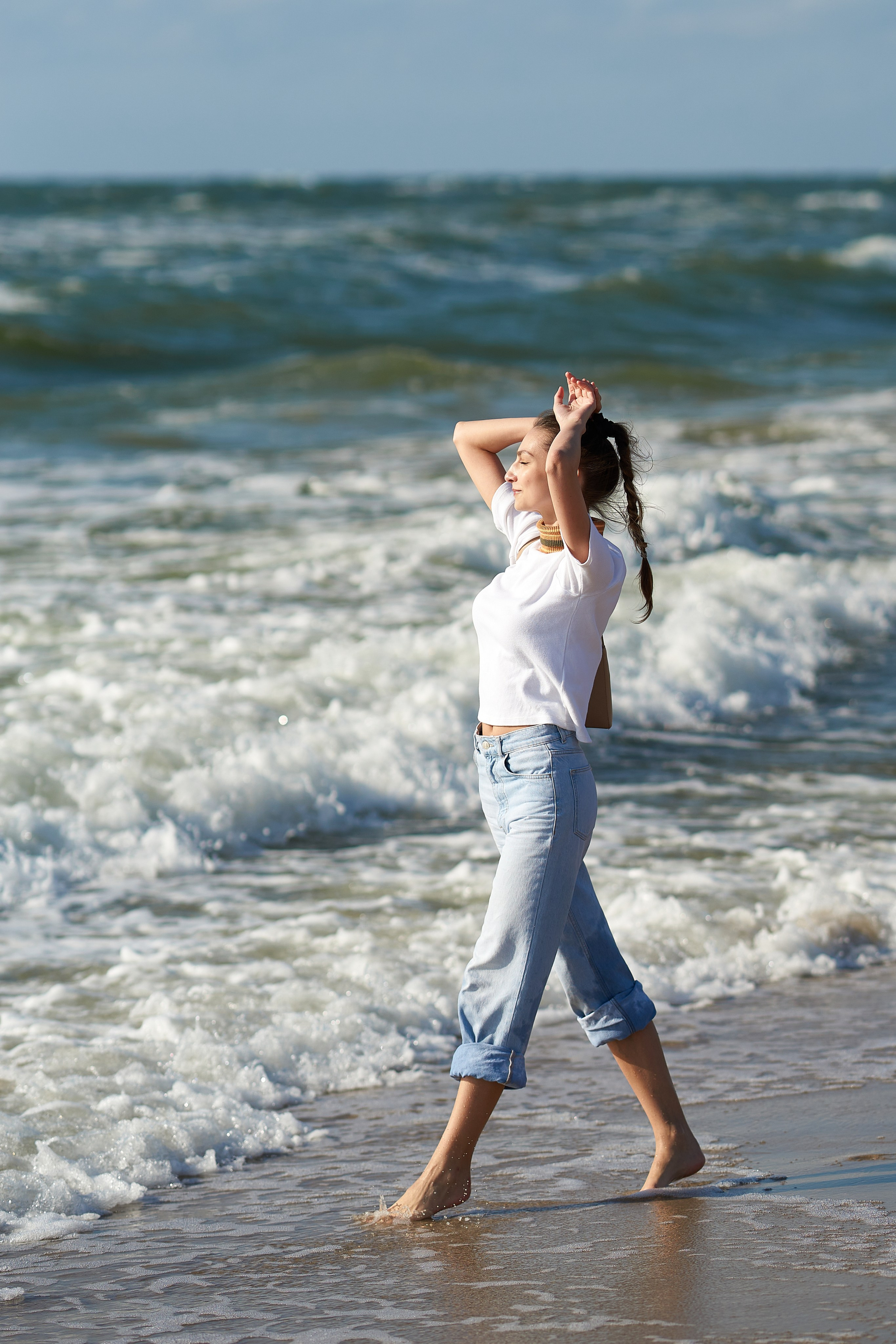 Фотосессия на Балтийском море. На Куршской косе