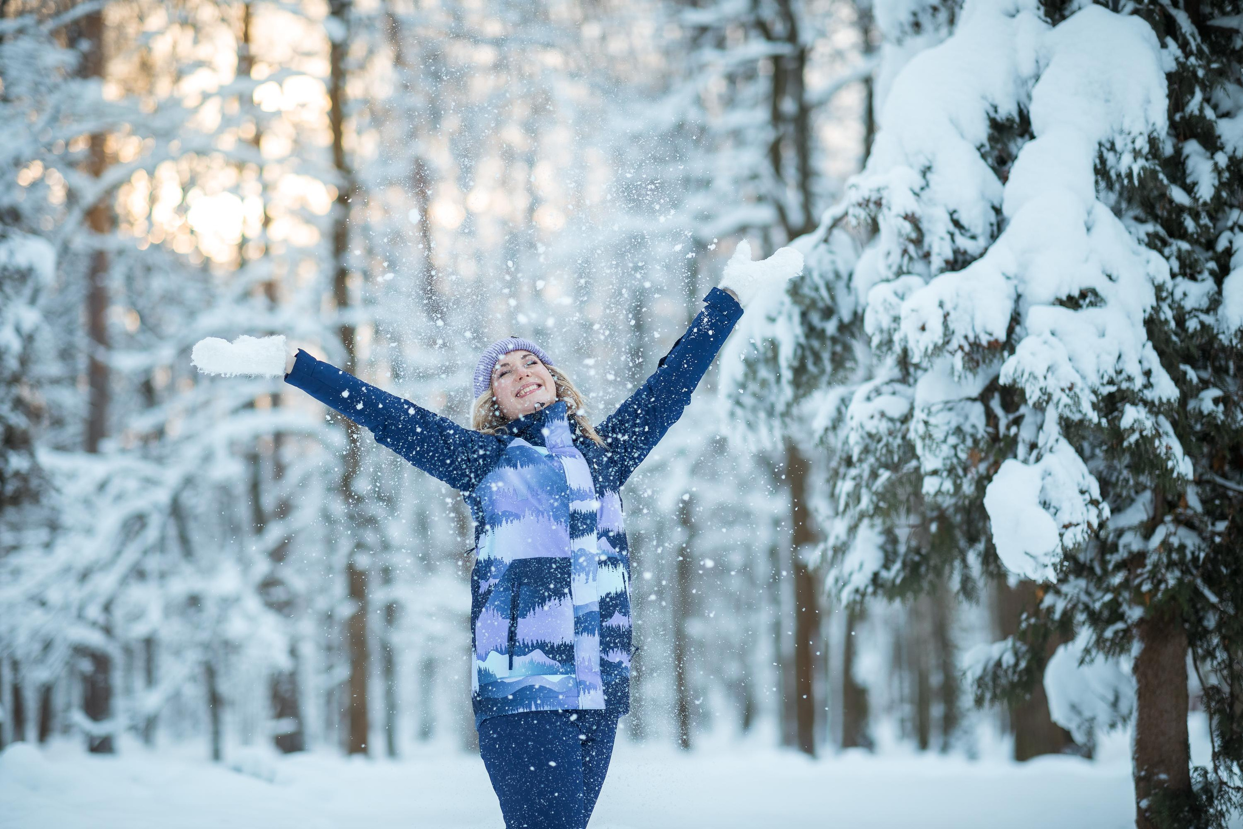 Ирина с дочкой в зимнем парке. Женский семейный фотограф Тула Москва Захарова Анна
