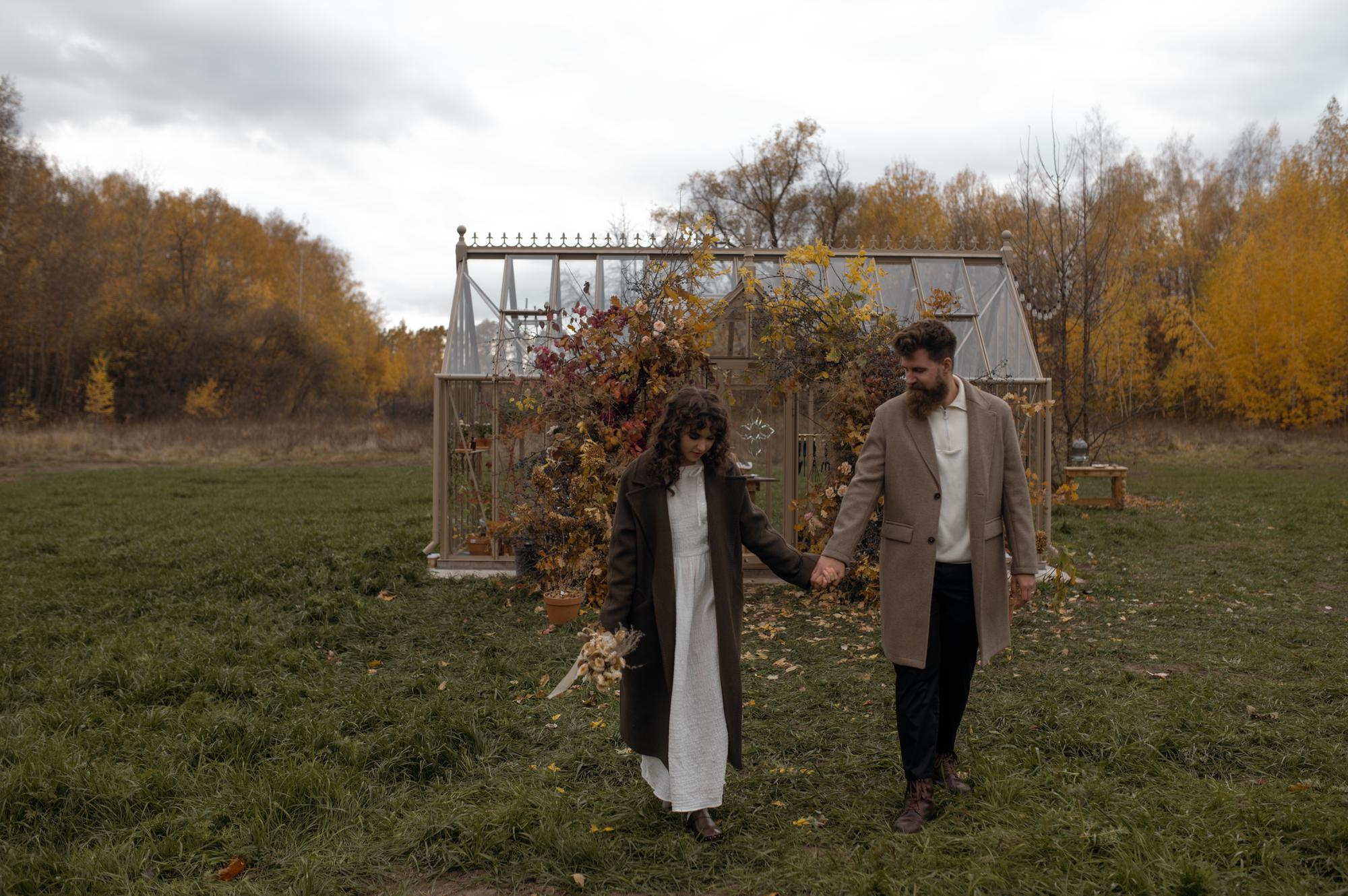 Осень в теплице. Свадебный фотограф в Санкт-Петербурге, Москве, СПб Сергей Поддубный