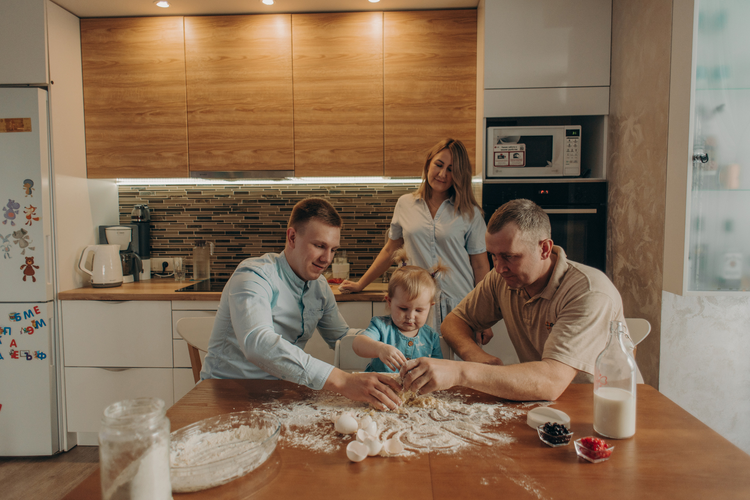 Мы пекли булочки. Семейный фотограф в Петрозаводске Ксения Крупская