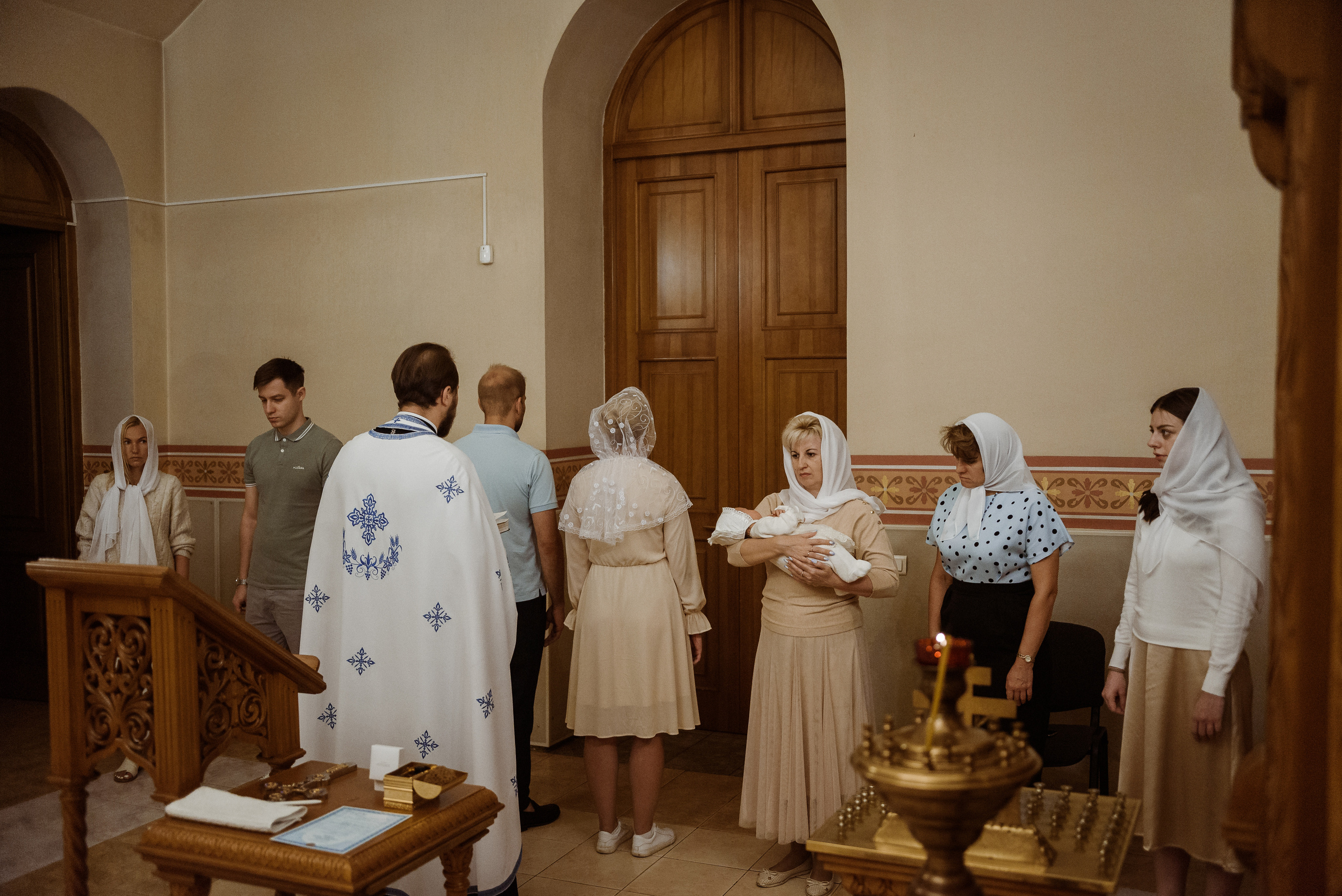 Крещение в Соборе Георгия Победоносца. Семейный фотограф в г.Москве Катя Норм