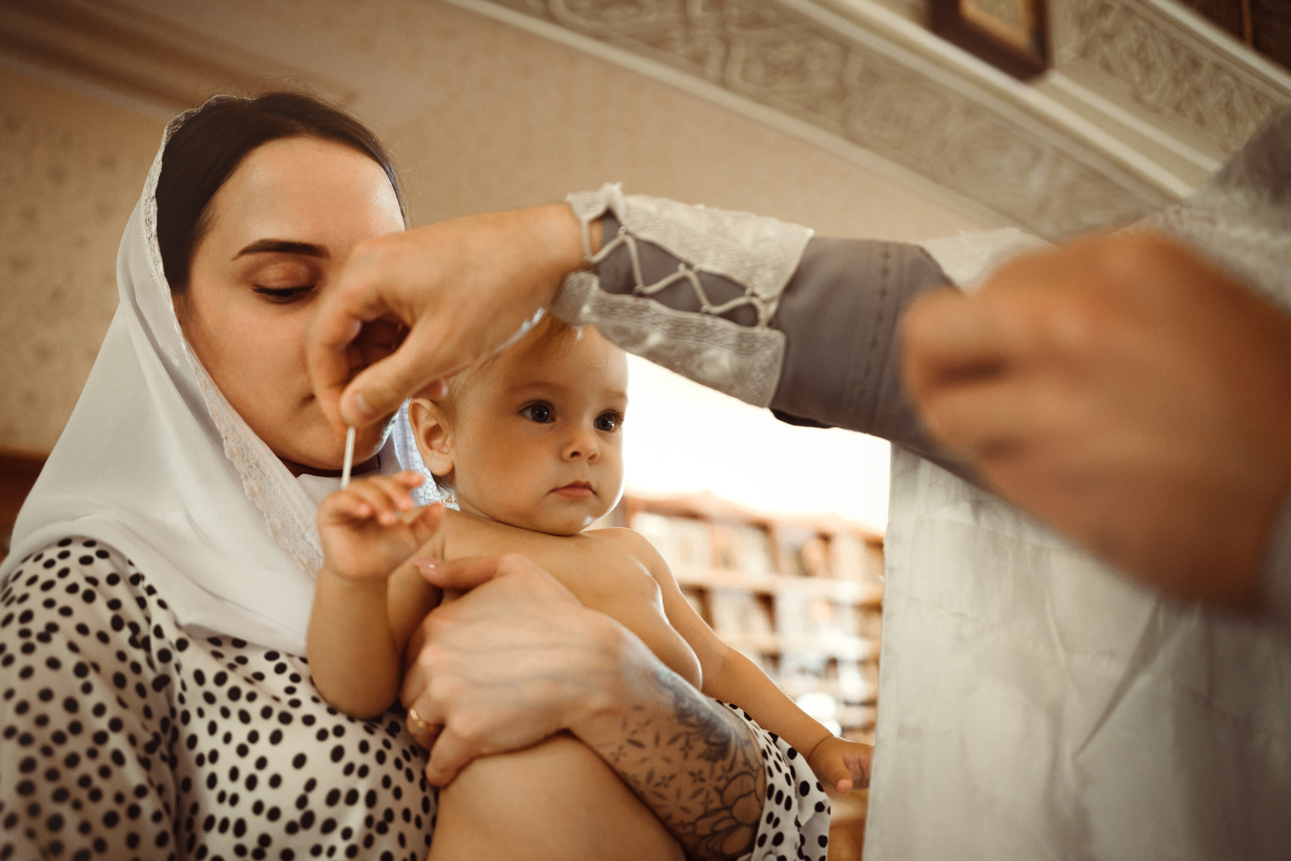 Крещение в Церкви Александра Невского. Семейный фотограф в г.Москве Катя Норм