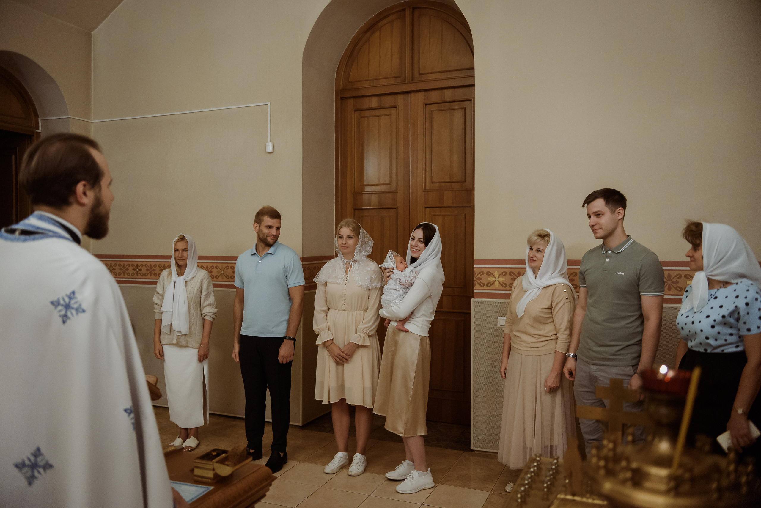 Крещение в Соборе Георгия Победоносца. Семейный фотограф в г.Москве Катя Норм