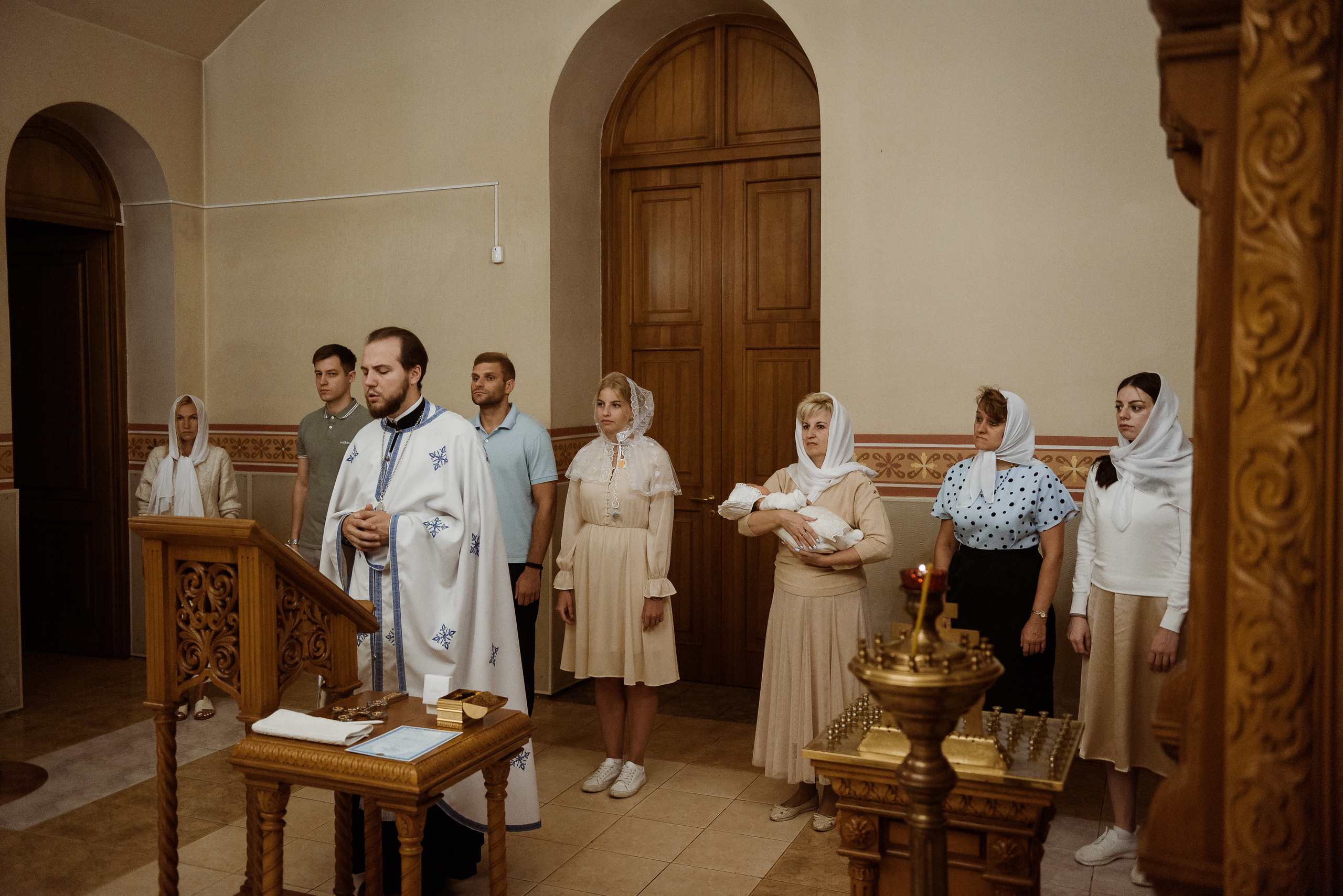 Крещение в Соборе Георгия Победоносца. Семейный фотограф в г.Москве Катя Норм