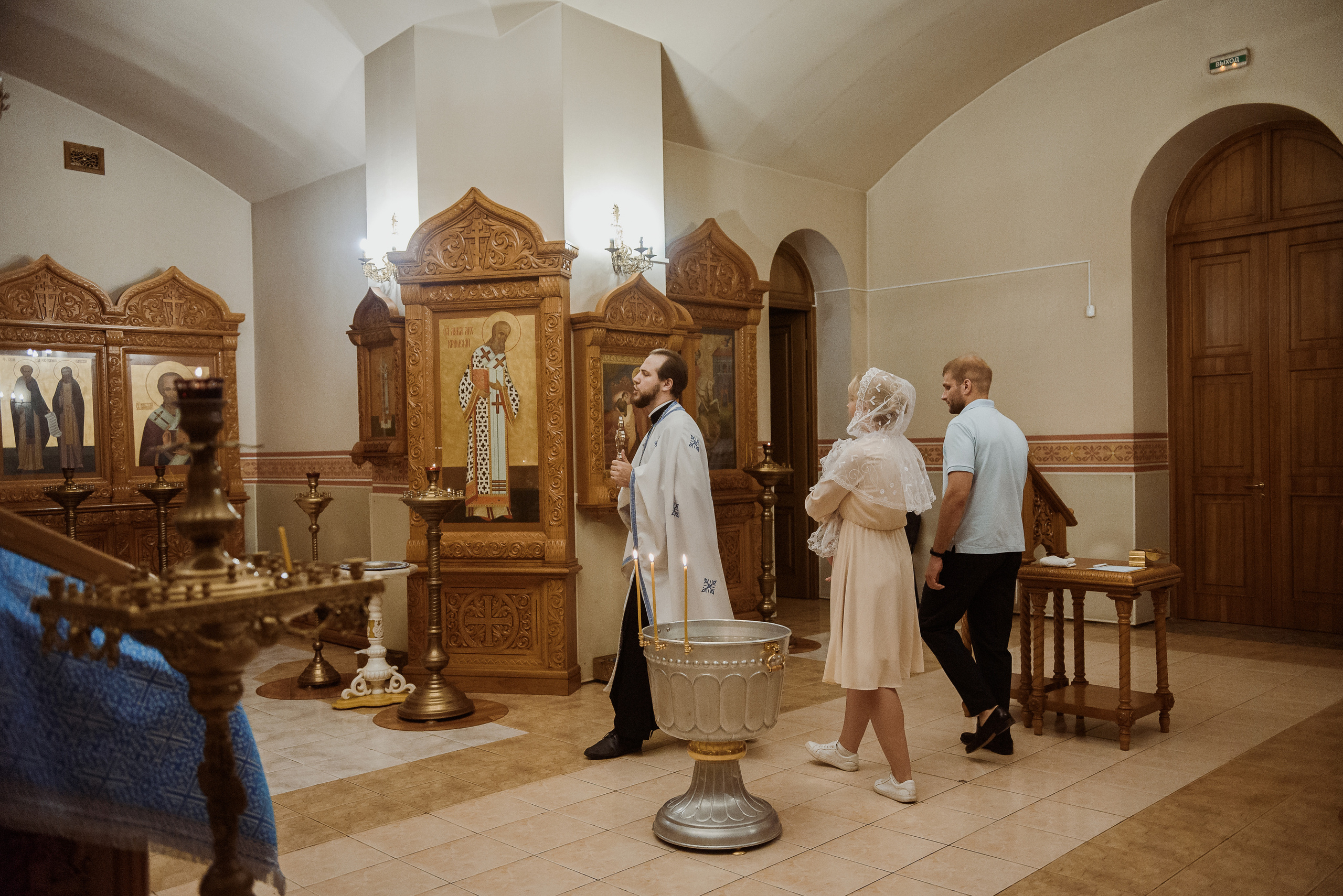 Крещение в Соборе Георгия Победоносца. Семейный фотограф в г.Москве Катя Норм