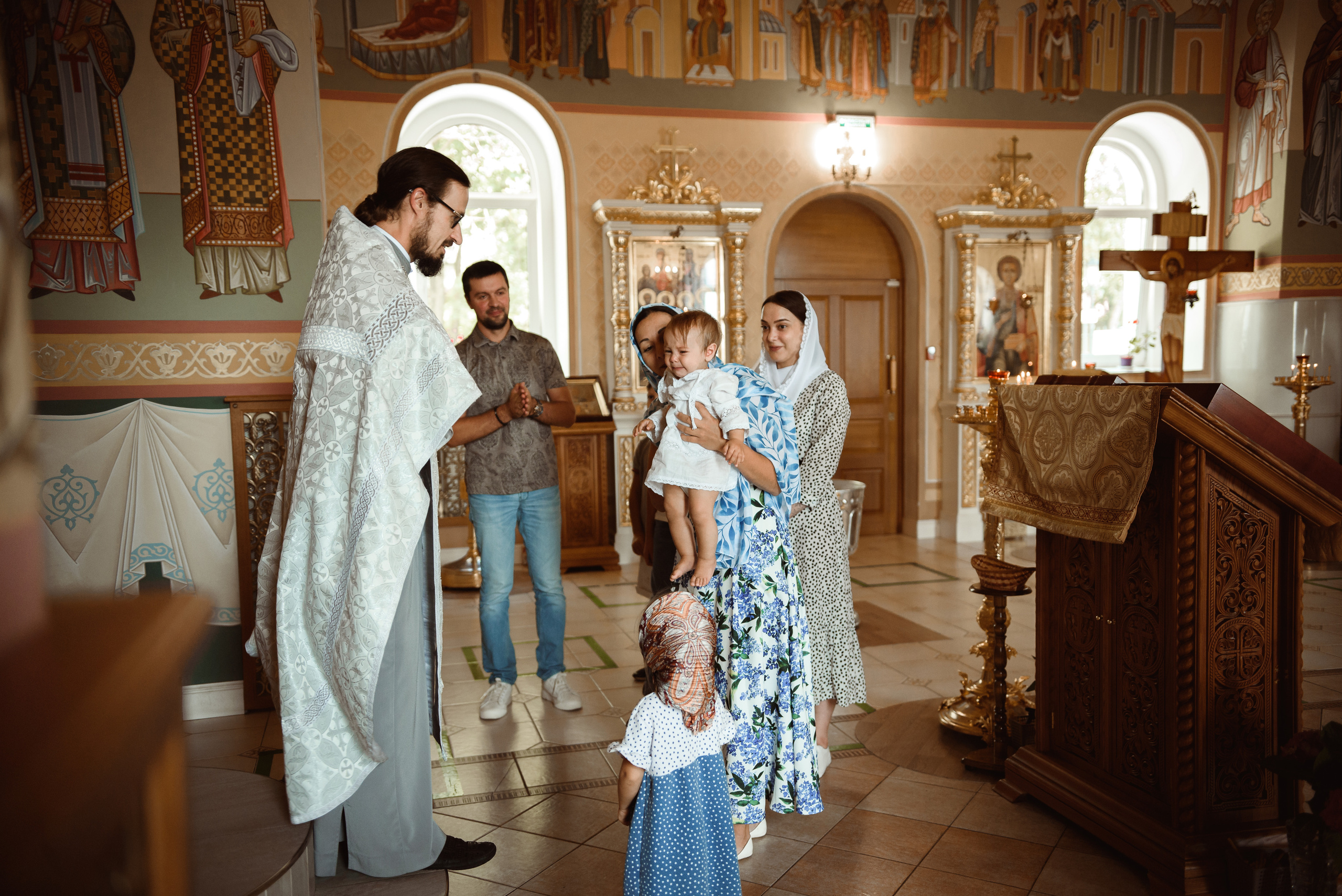Крещение в Церкви Александра Невского. Семейный фотограф в г.Москве Катя Норм