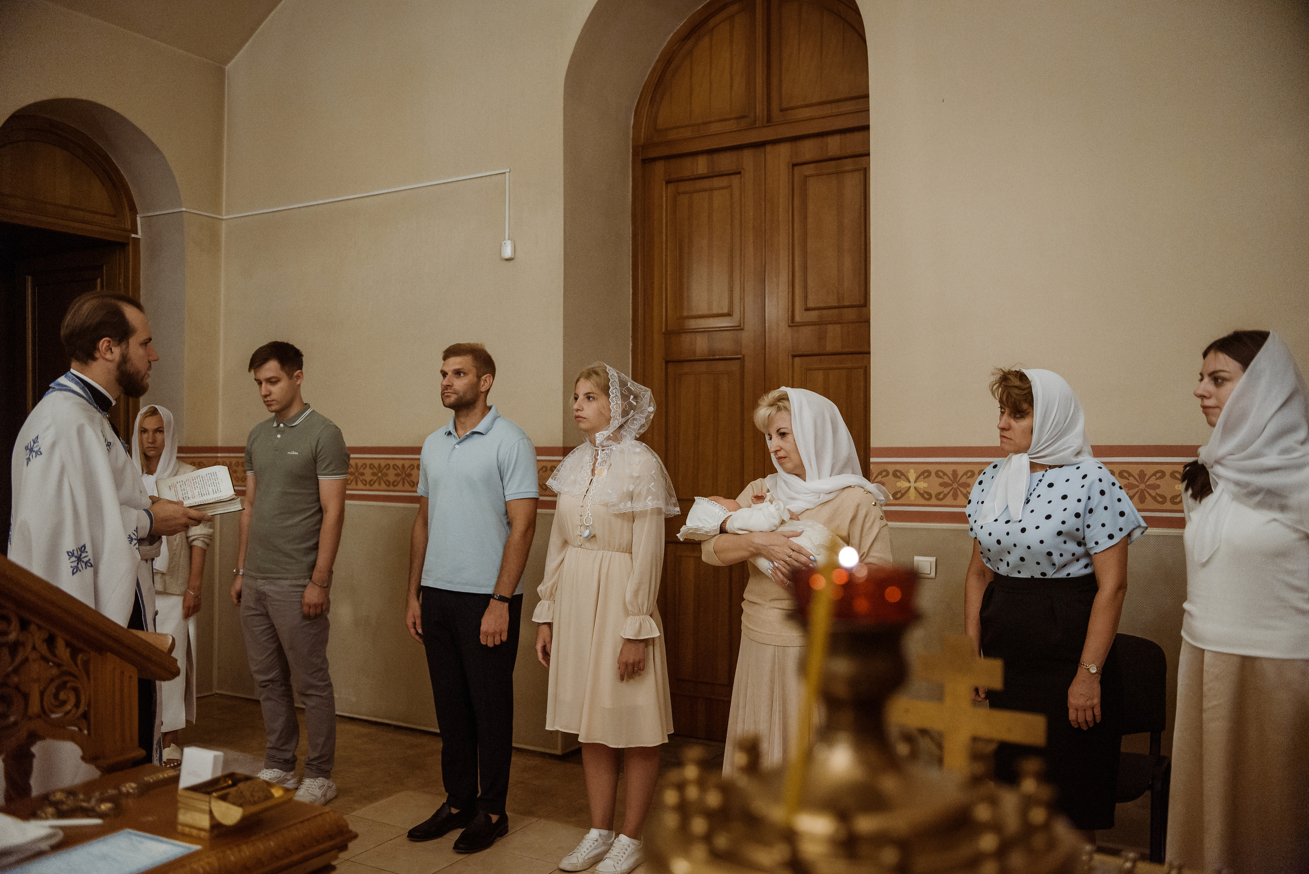 Крещение в Соборе Георгия Победоносца. Семейный фотограф в г.Москве Катя Норм