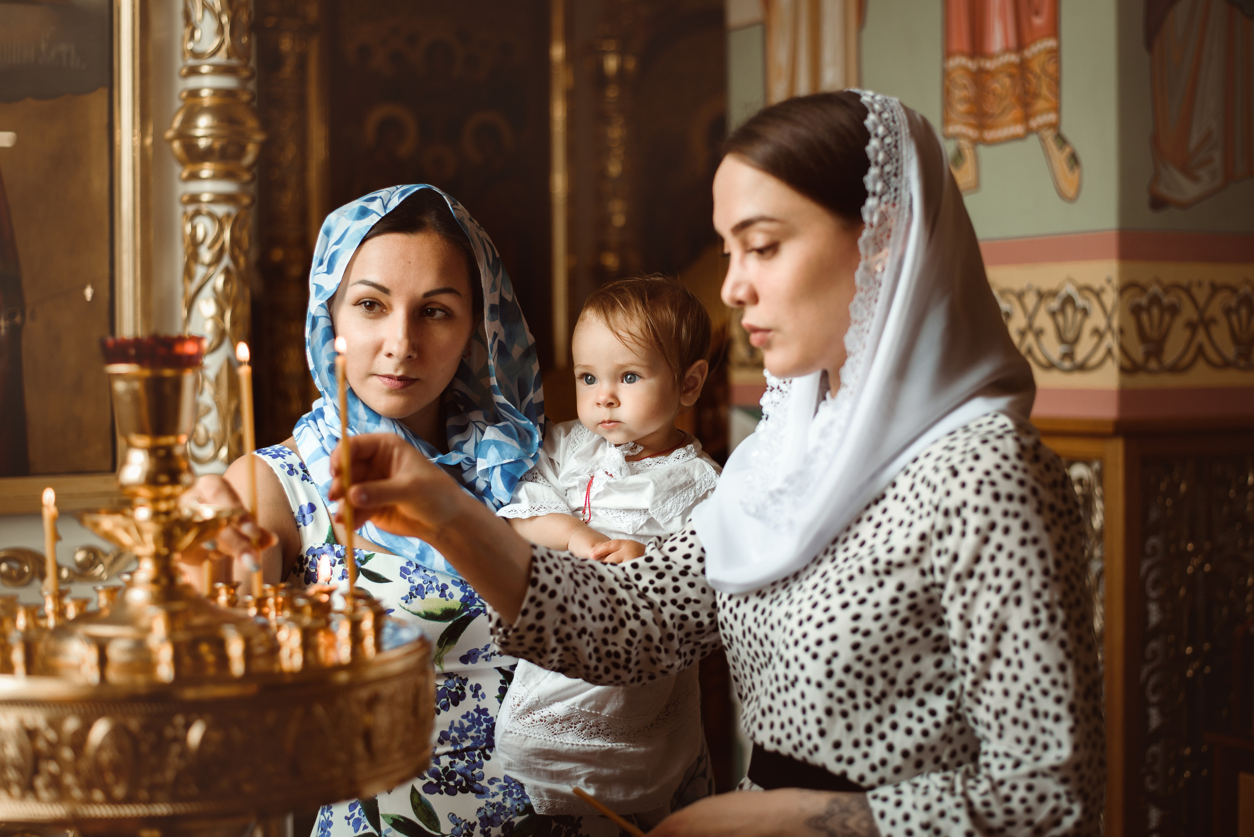 Крещение в Церкви Александра Невского. Семейный фотограф в г.Москве Катя Норм