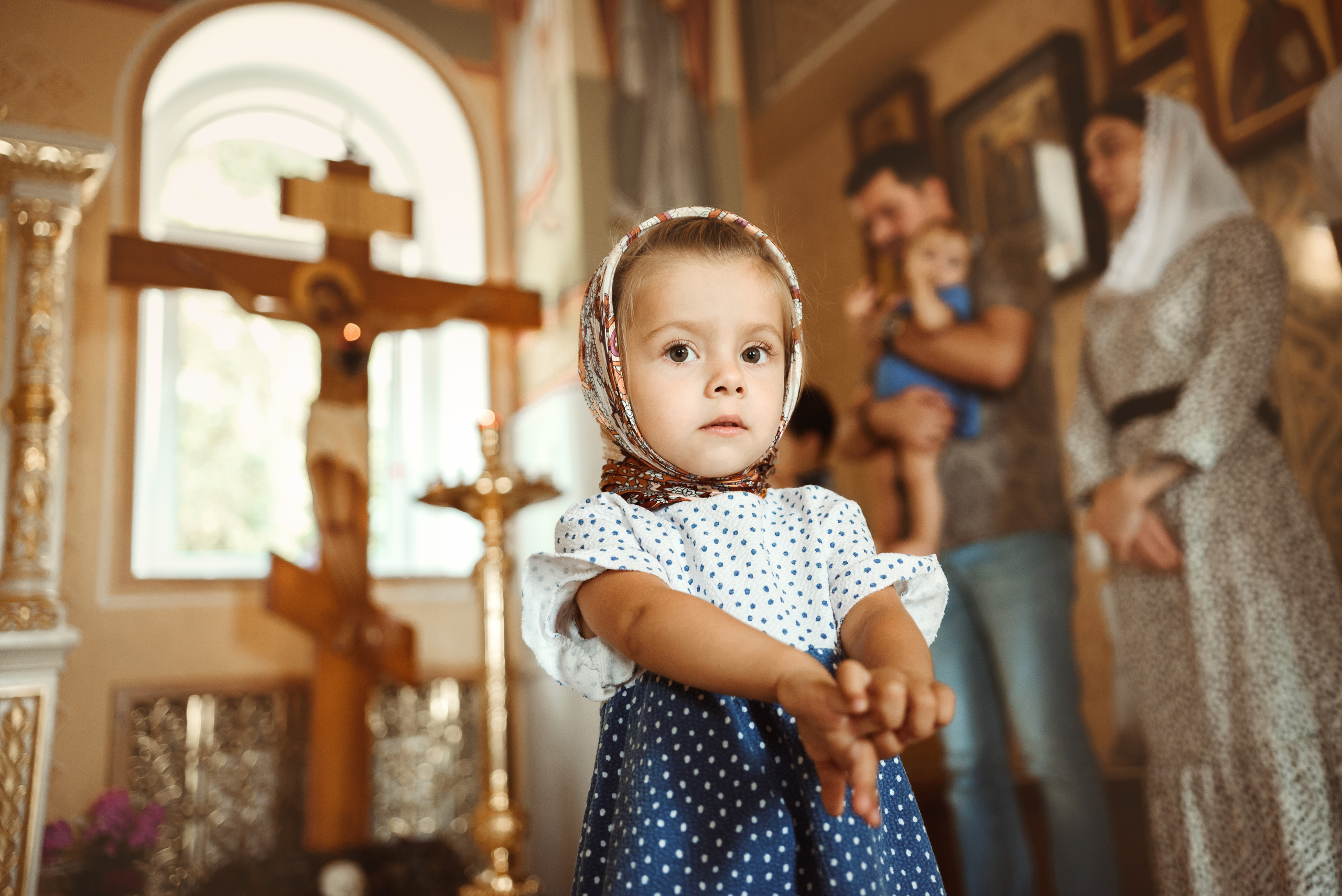 Крещение в Церкви Александра Невского. Семейный фотограф в г.Москве Катя Норм