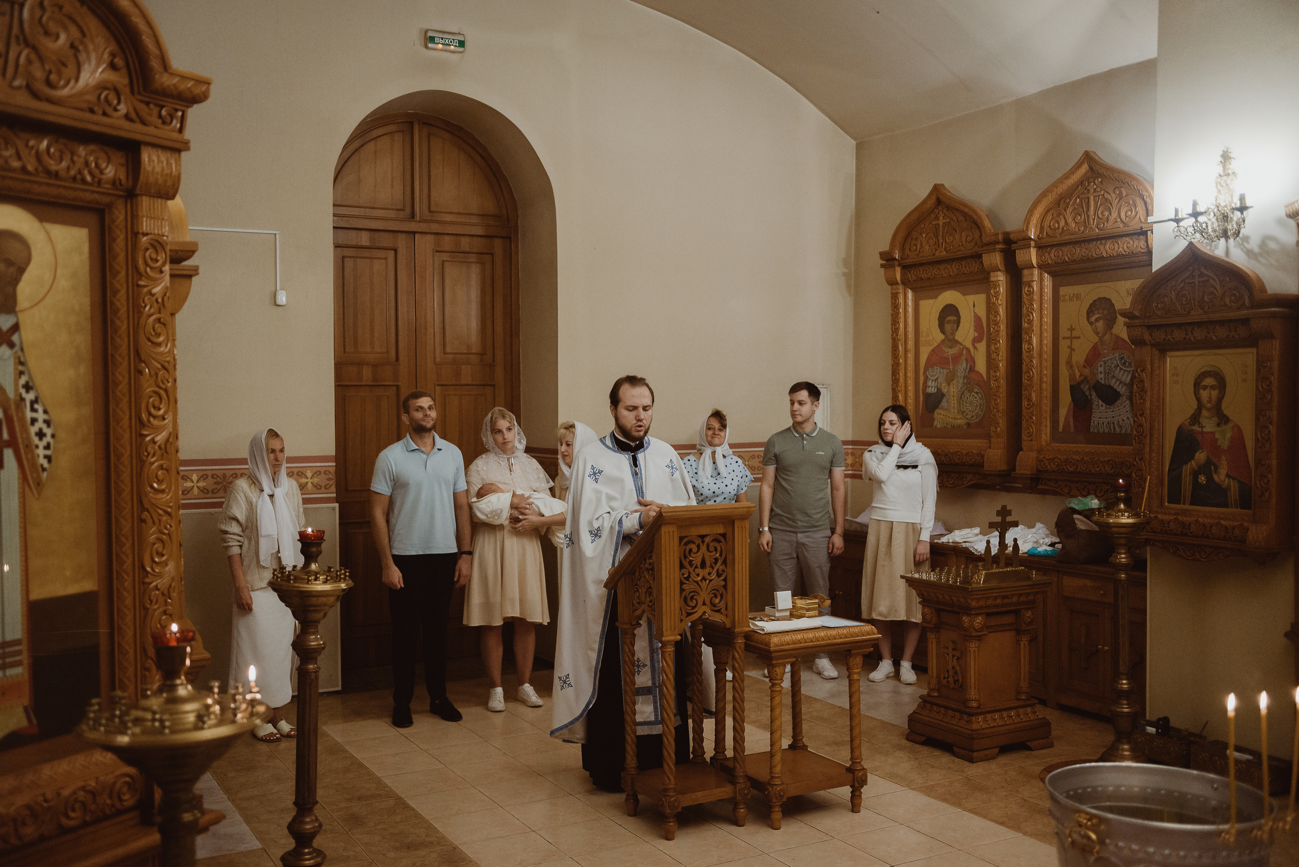 Крещение в Соборе Георгия Победоносца. Семейный фотограф в г.Москве Катя Норм