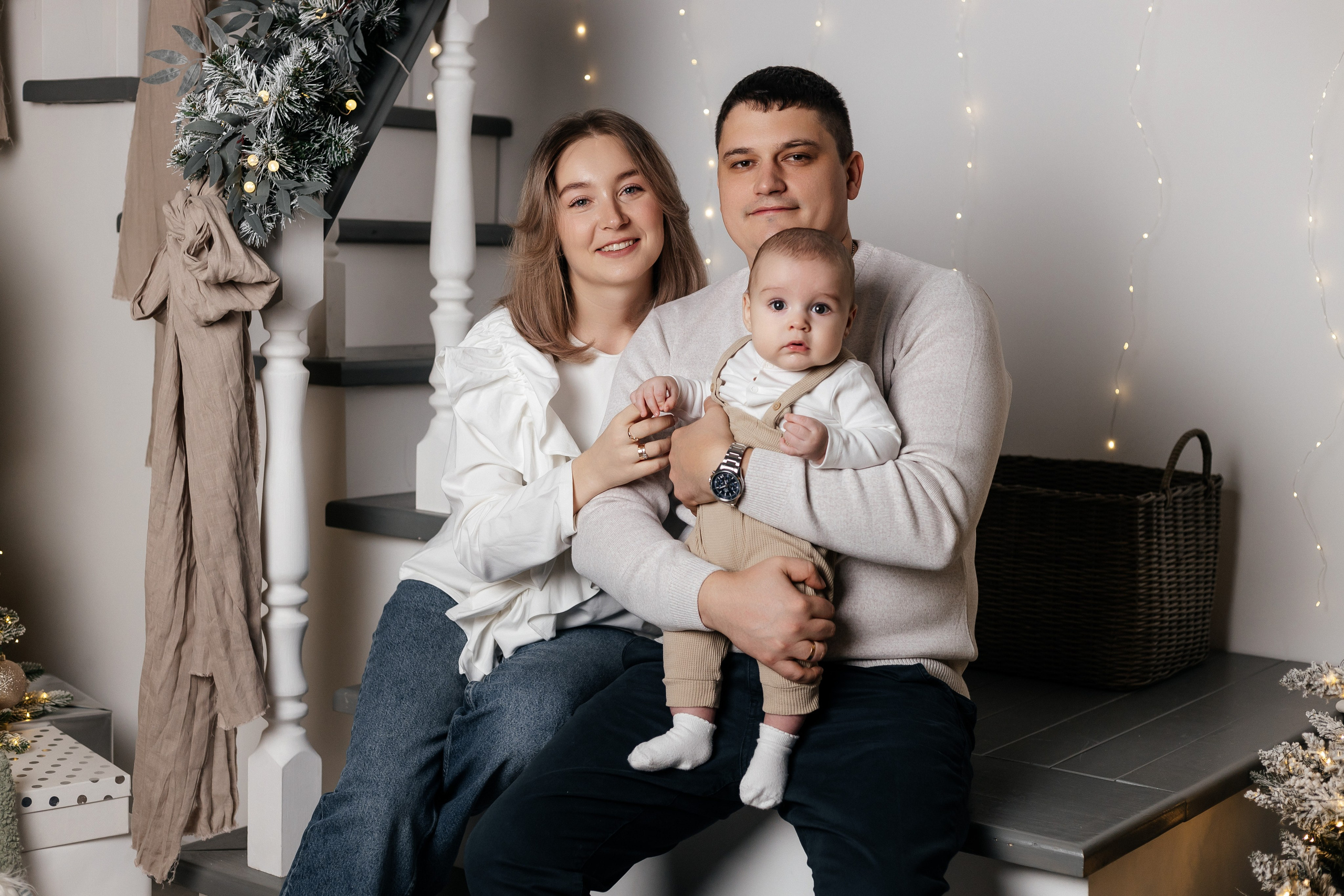 Настя, Вася и Миша (новогодняя). Свадебный и Семейный фотограф Свекрова Ольга