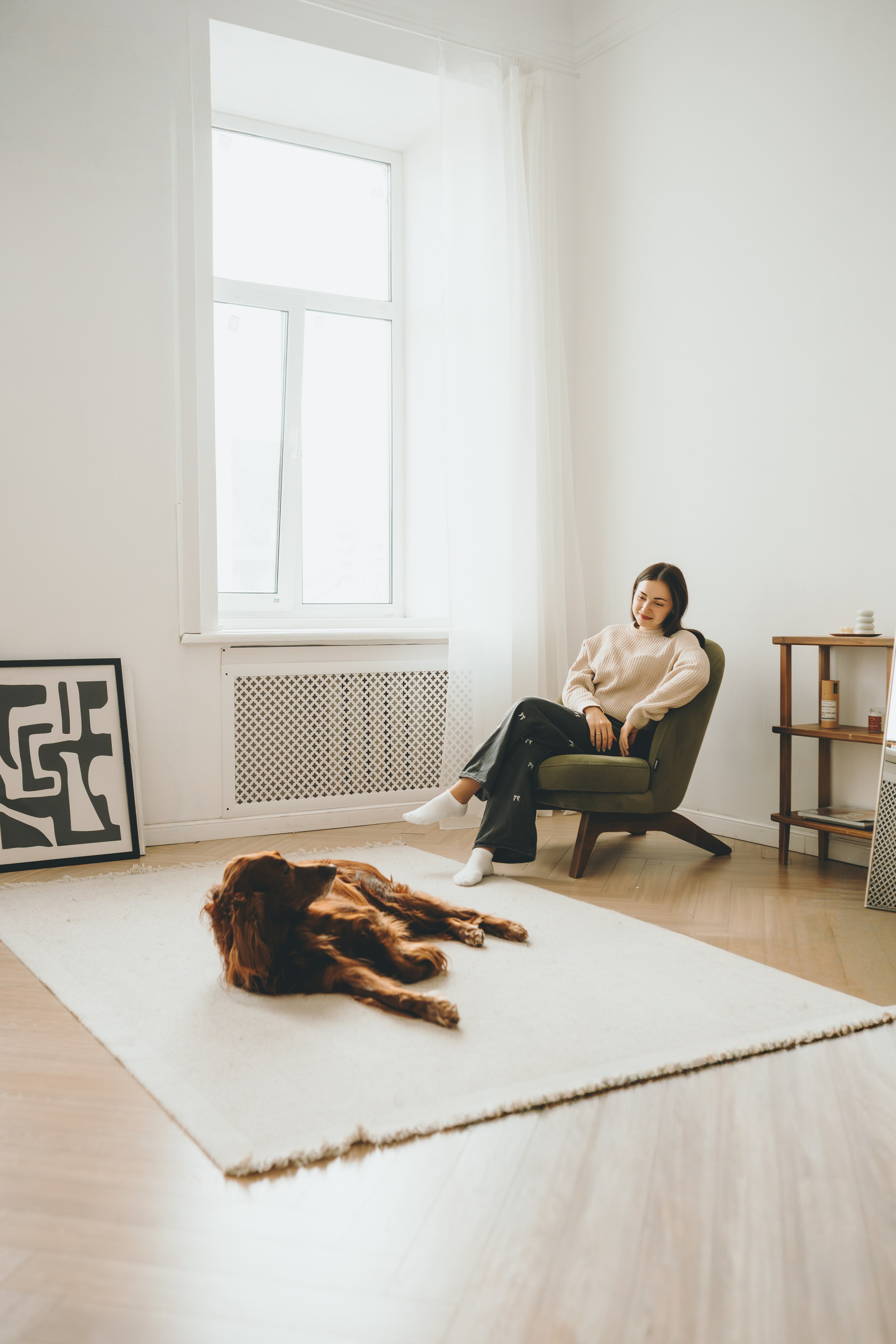 Маша, Илья и Локи. Семейный фотограф анималист Ананьева Мария — Москва