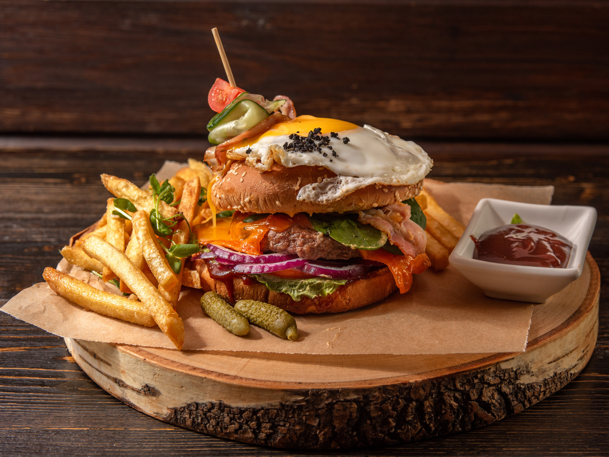 фуд съемка для кафе и ресторанов. бургер