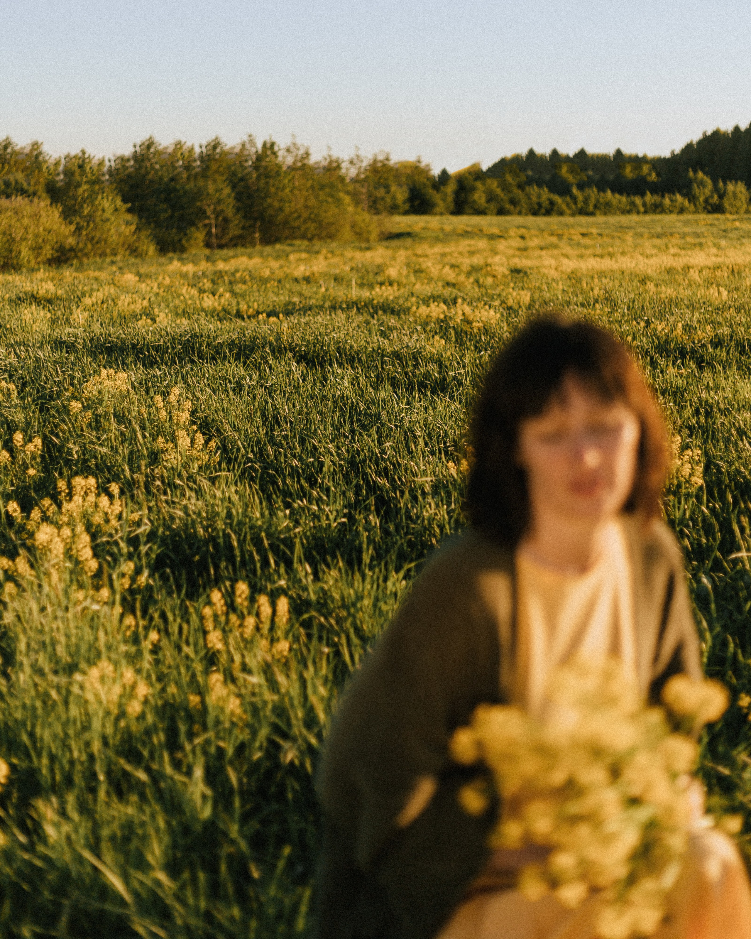Оля в поле. Портретный фотограф в Санкт-Петербурге Катя Протасевич