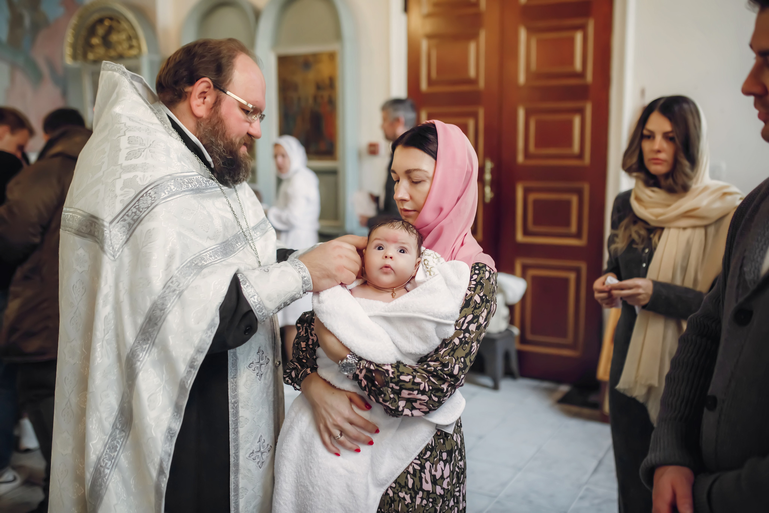 Крещение Марии. Фотограф на Крещение, семейный фотограф в Москве