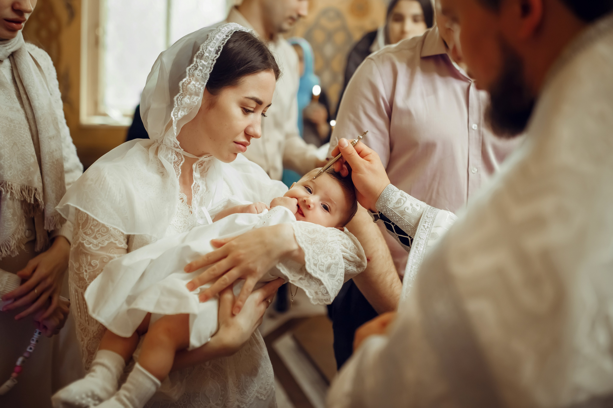 Крещение Василисы. Фотограф на Крещение, семейный фотограф в Москве