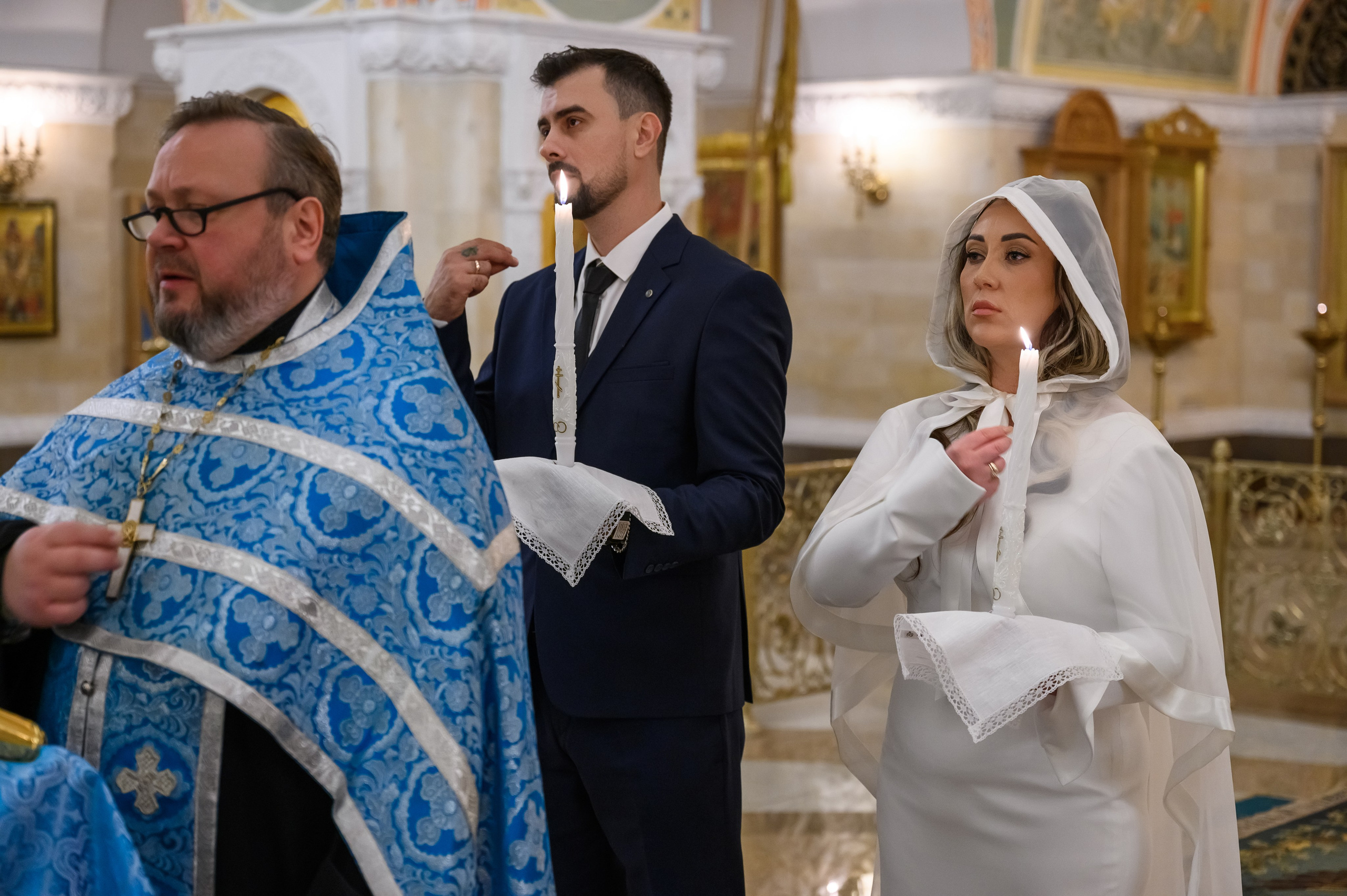 Свадьба Венчание Храм Христа Спасителя. Свадебный фотограф Москва Юрий Кульман