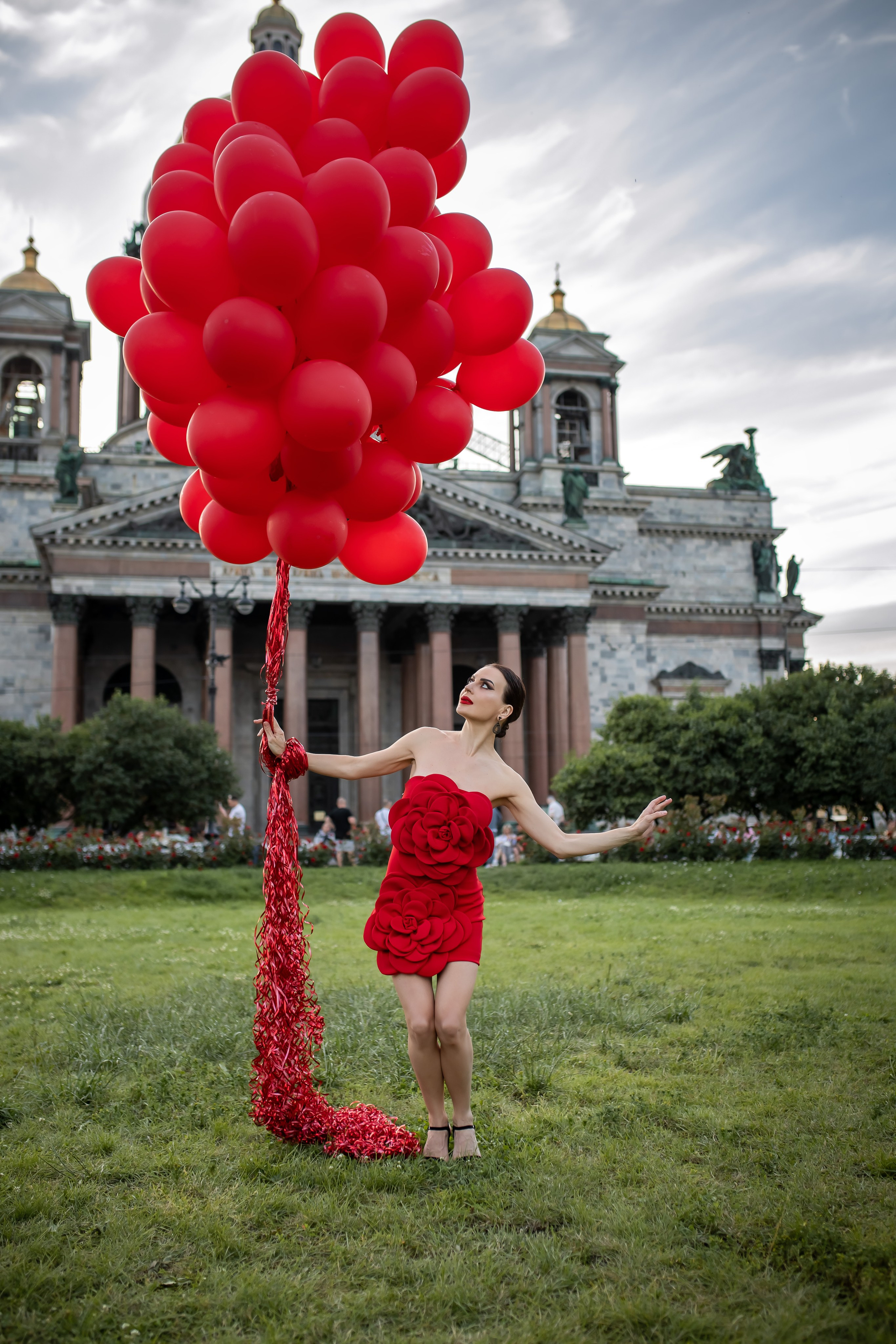 Творческая съемка с воздушными шарами. Татьяна. Свадебный и семейный фотограф в Колпино и СПб Юлия Папанова