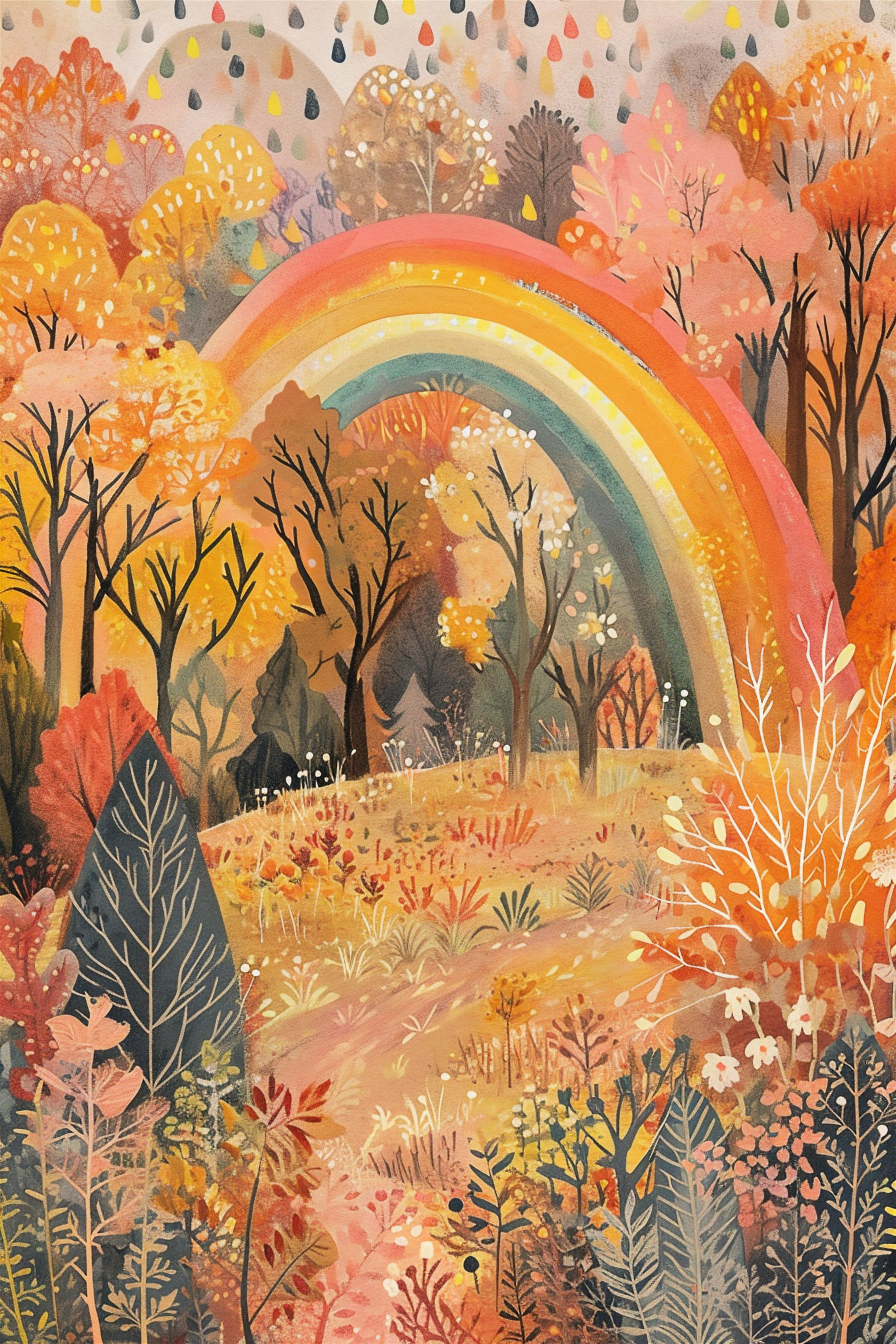 Радуга в осеннем лесу. Юлия Космо — фуд-фотограф, предметный стилист, Москва