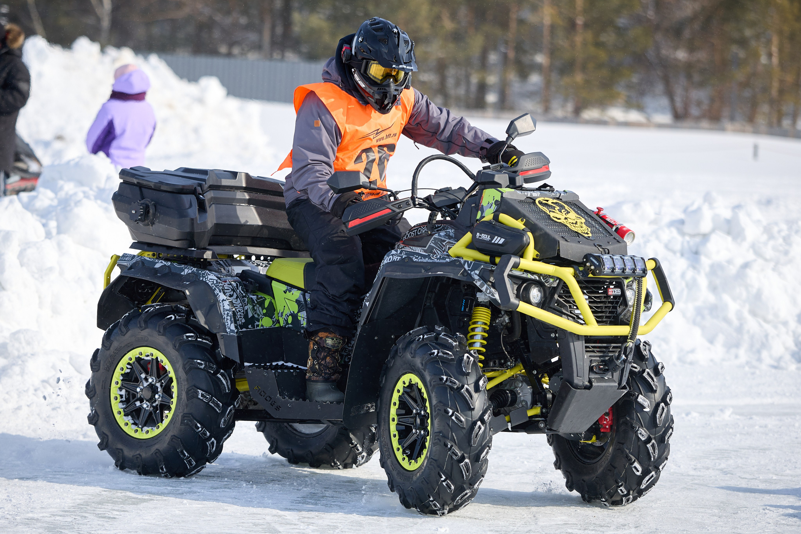 Топим Лёд — 2026. Соревнования на квадроциклах. Фотограф в Новосибирске Алена Скокова