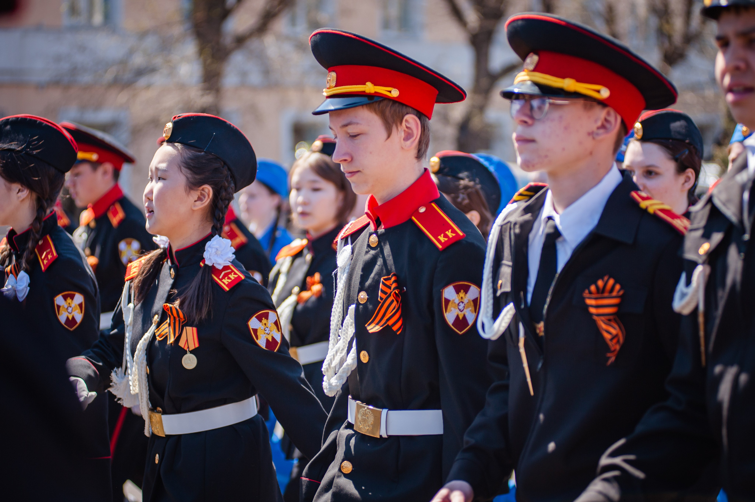 8 Мая. Парад ЮнАрмии. Андреева Александра фотограф в г. Улан-Удэ