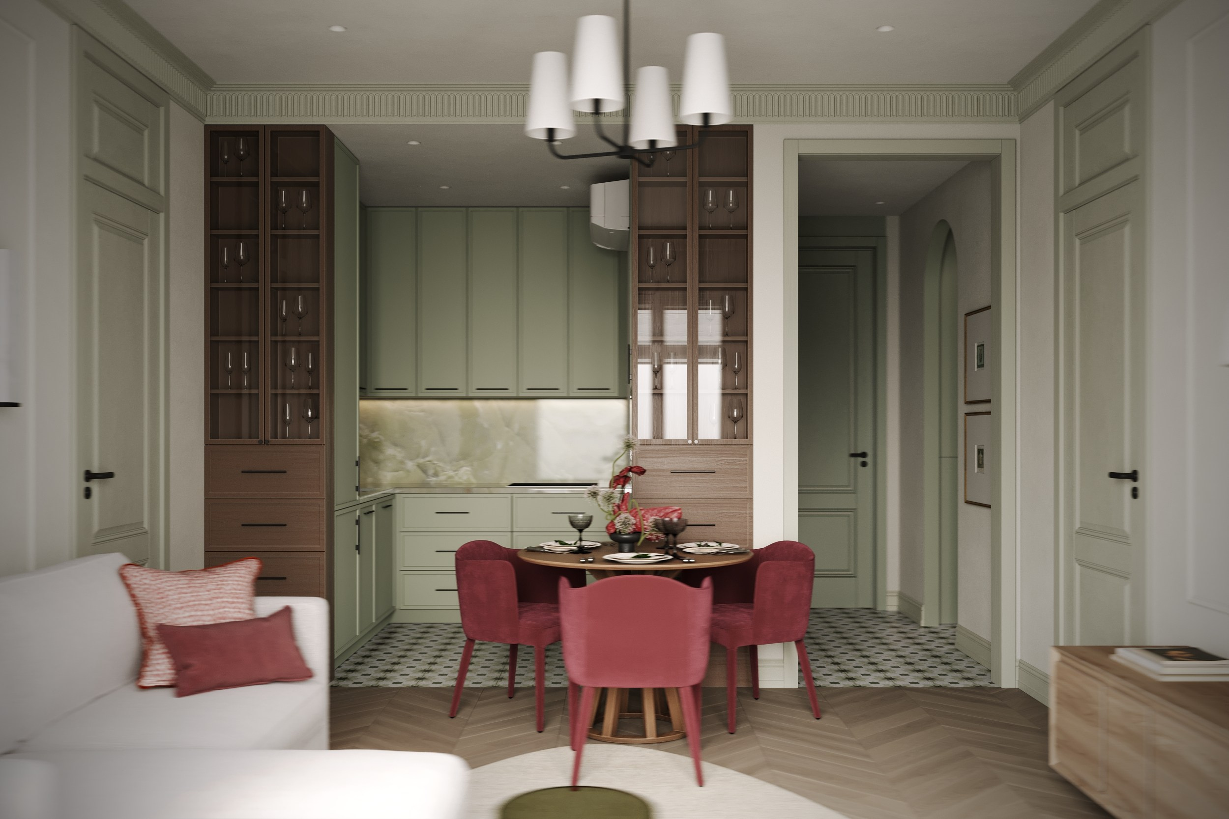 ЖК ПРЕОБРАЖЕНСКАЯ ПЛОЩАДЬ. Дизайн интерьера бизнес класса Москва Янина Филиппова