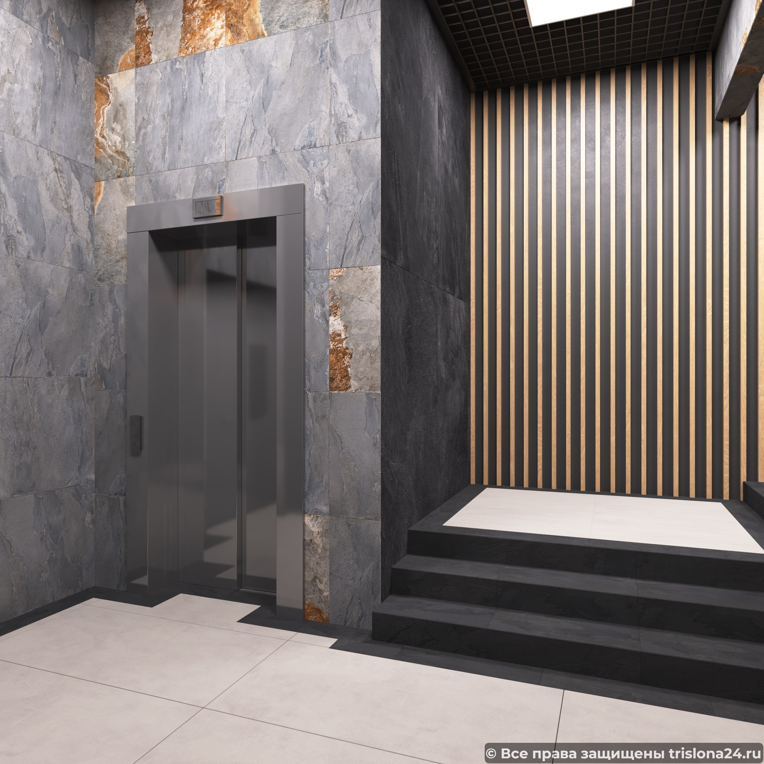 Интерьер ЖК «Три слона». L.I. Design Studio