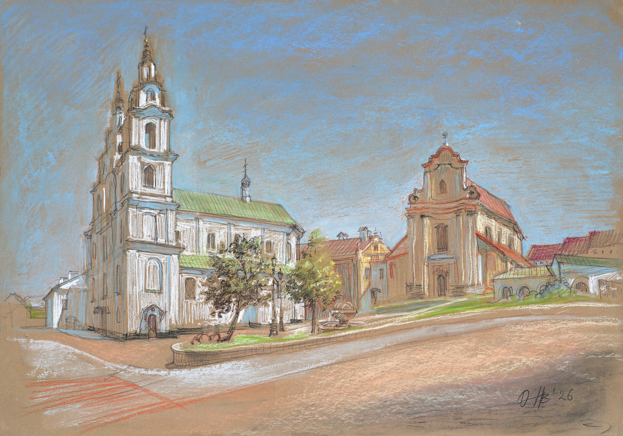 Пейзаж. Наталья Струве — архитектор, художник, преподаватель рисунка