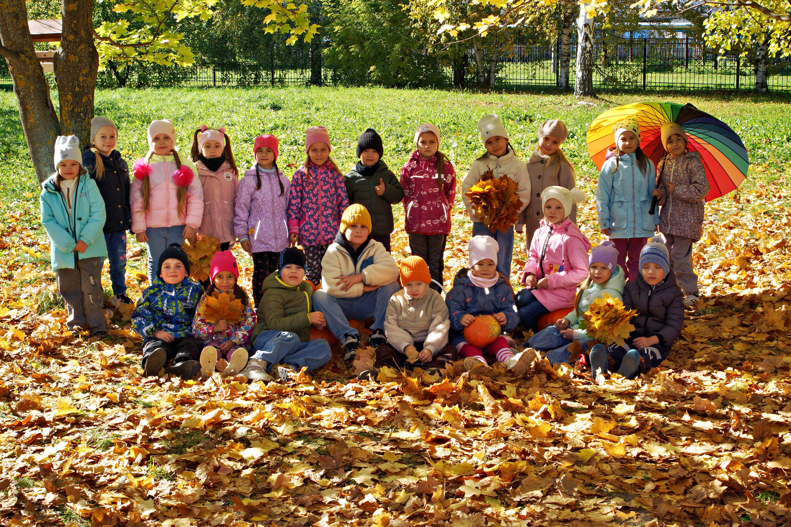 Осенняя фотосессия в детском саду г. Йошкар-Ола