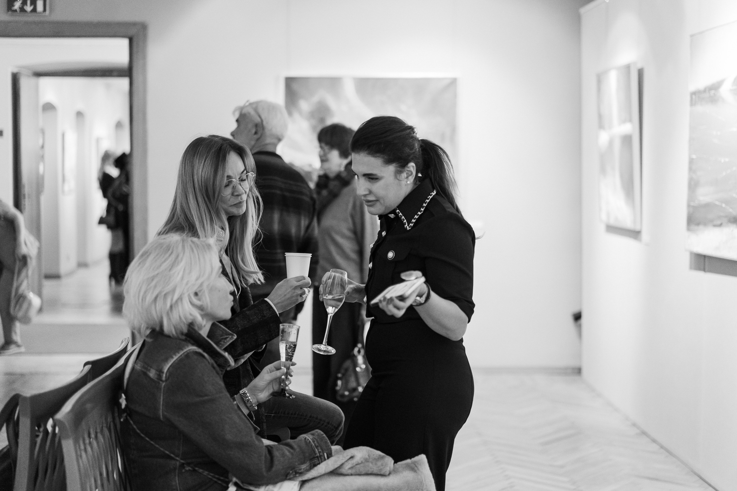 Съёмка открытия вытсавки художника Ильи Даньшина. Лиза Фирстова — самый добрый фотограф