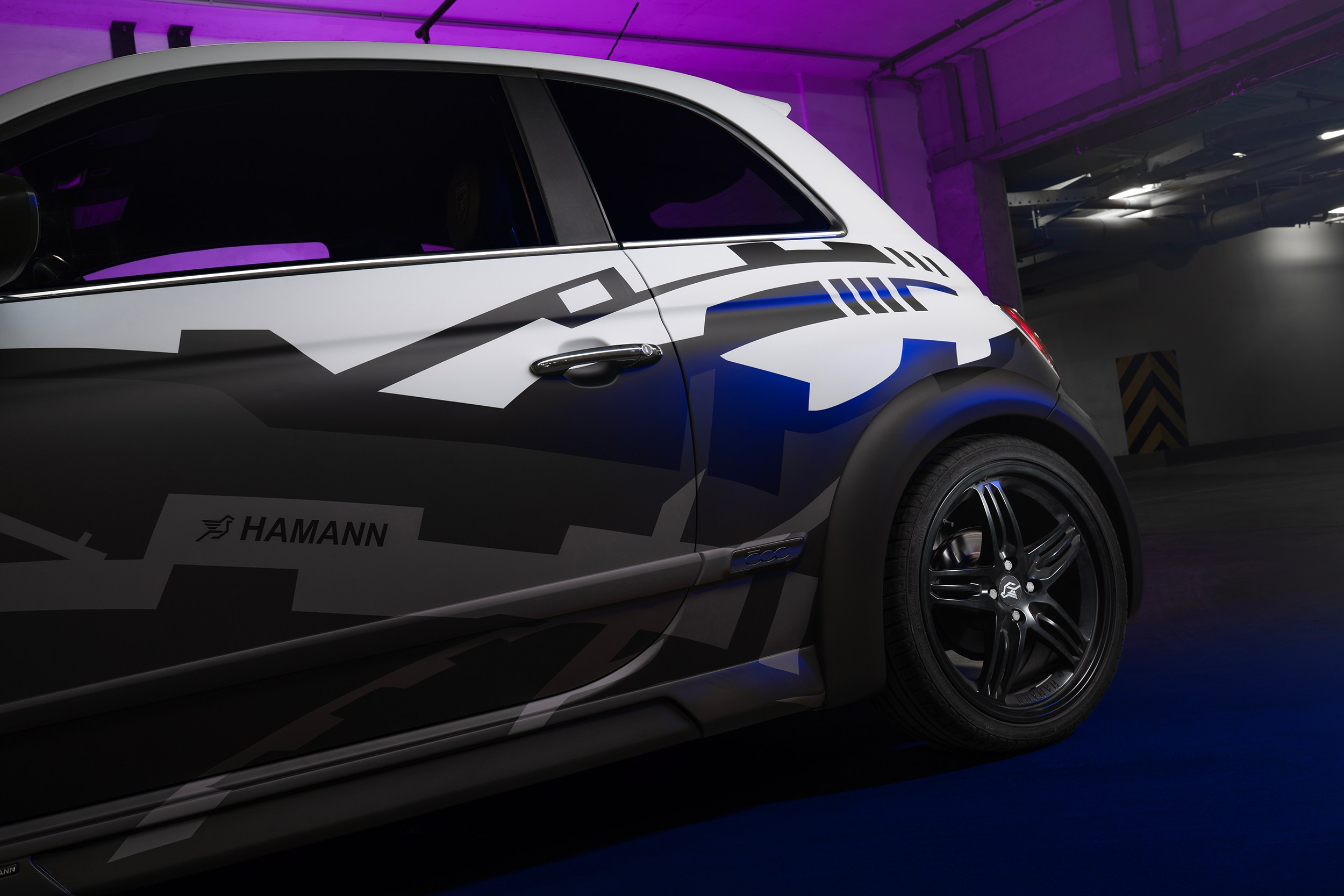 Винилография на Fiat 500 Hamann. Студия дизайна и оклейки авто Barmaley Design