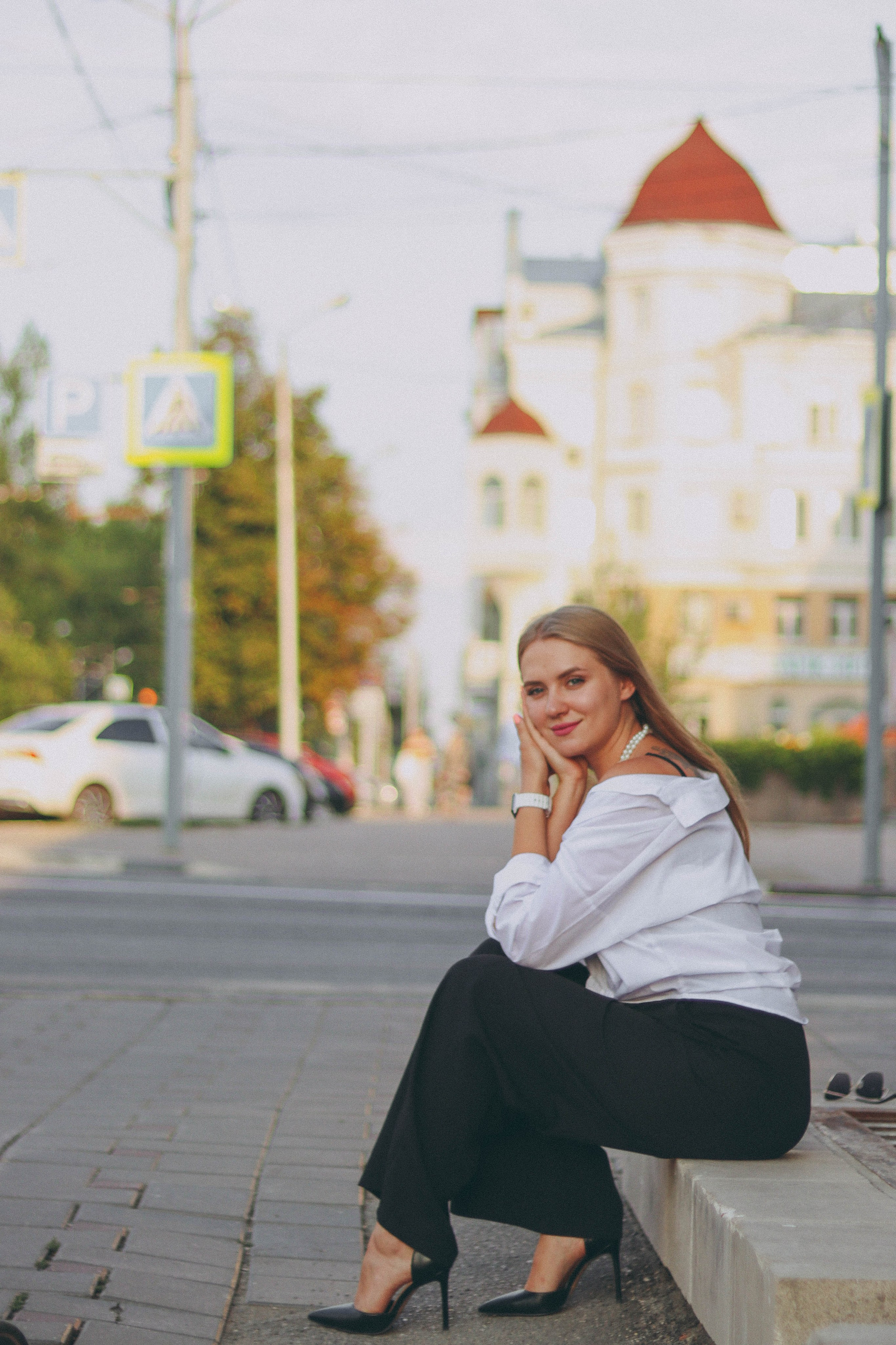 Фотосъёмка Ани на улице. Фотограф Самара Лена Мандарин