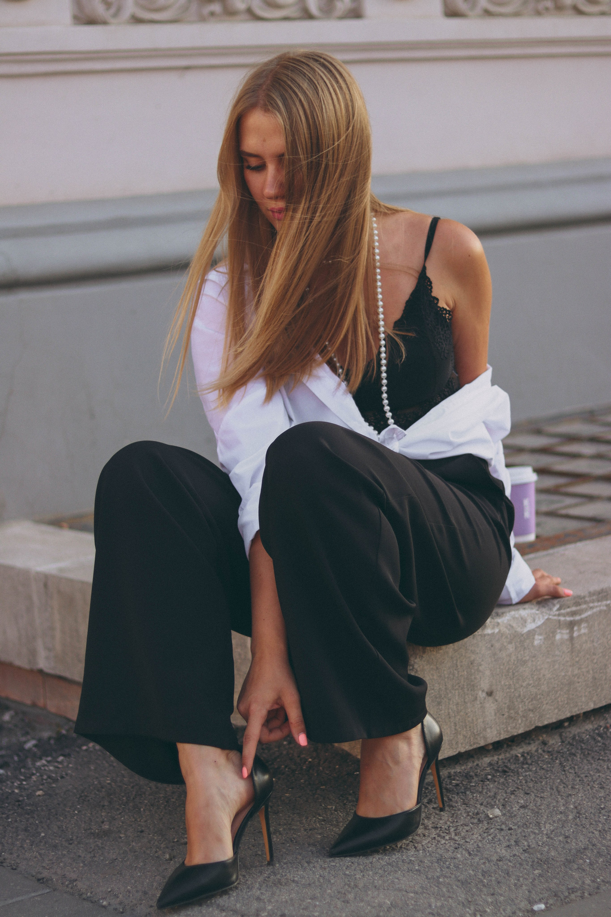 Фотосъёмка Ани на улице. Фотограф Самара Лена Мандарин